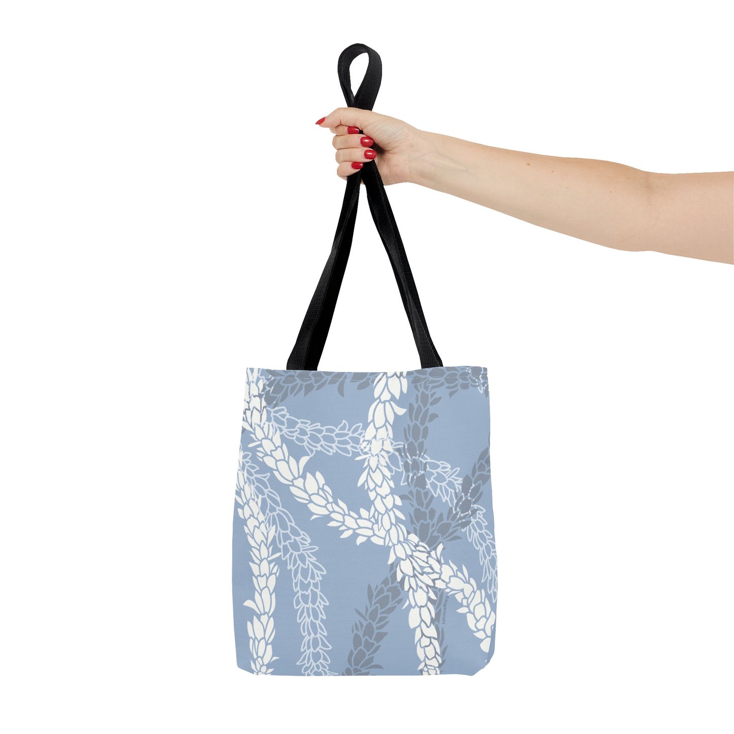 Tote bag- Pikake Wishes (Cyan Blue)