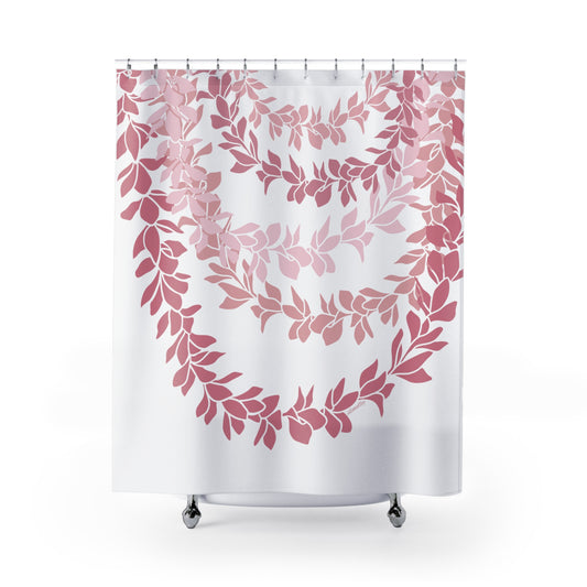 Shower Curtain- Plumeria Leis in Pinks