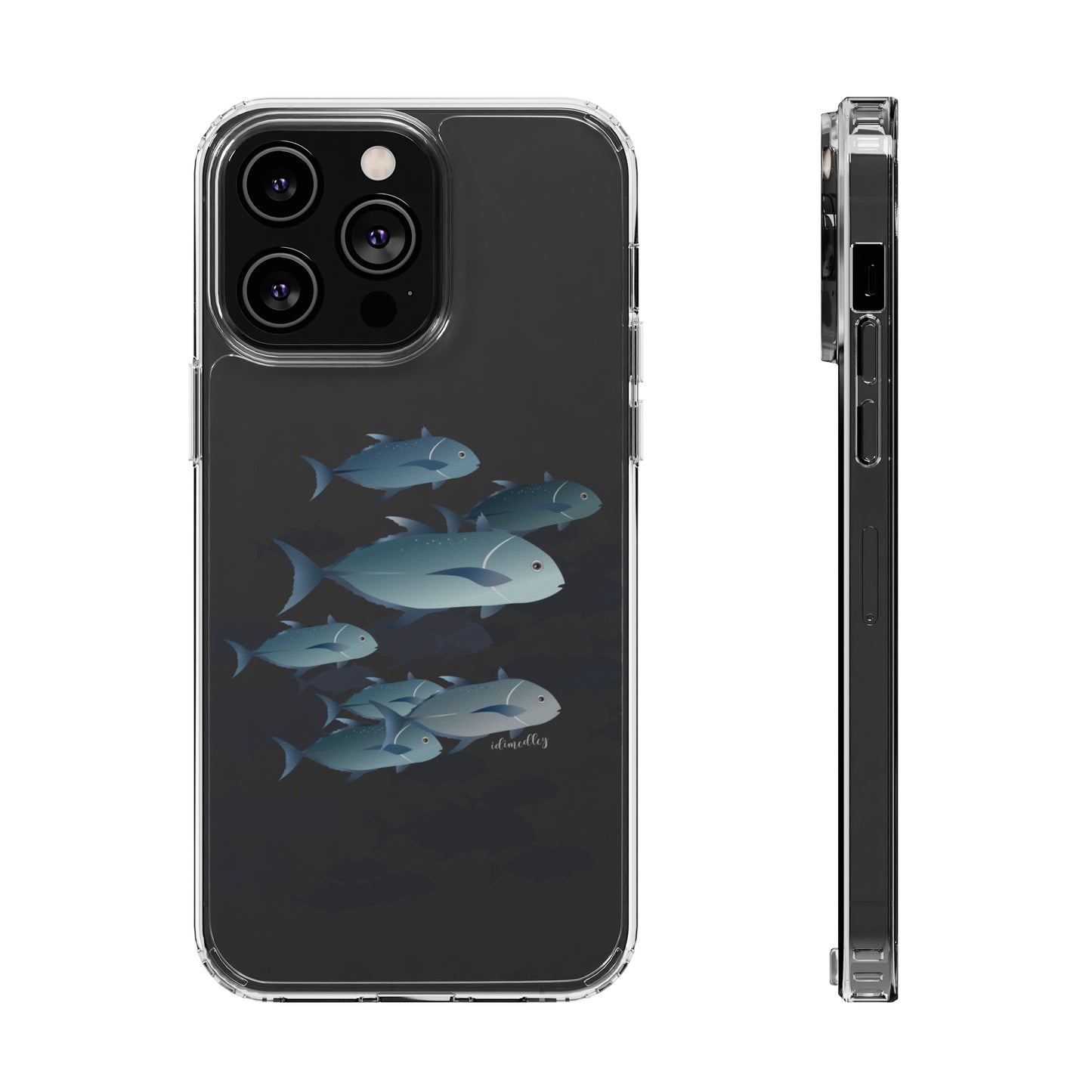 Ulua, Blue Trevally Fish CLEAR Case