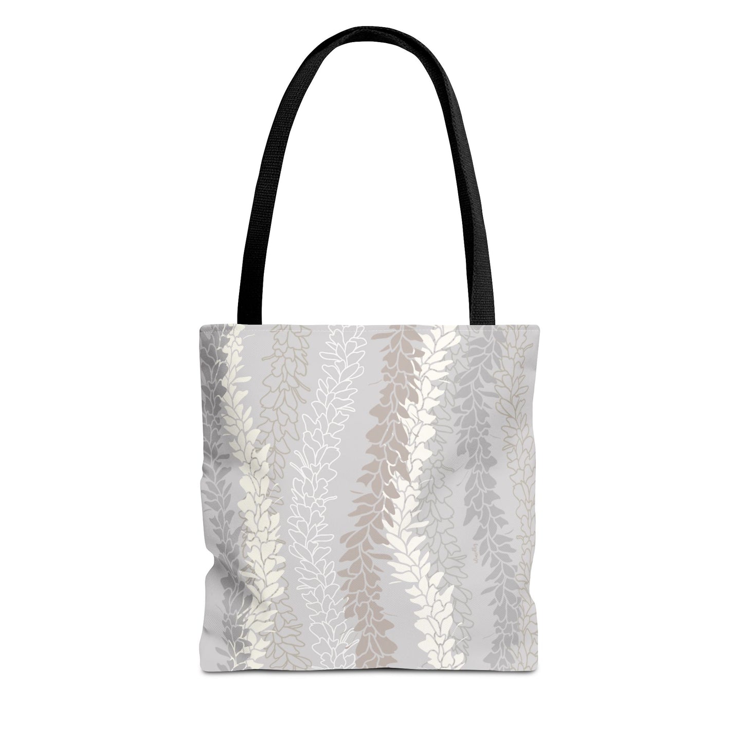 Tote bag- White Ginger Kisses in Gray