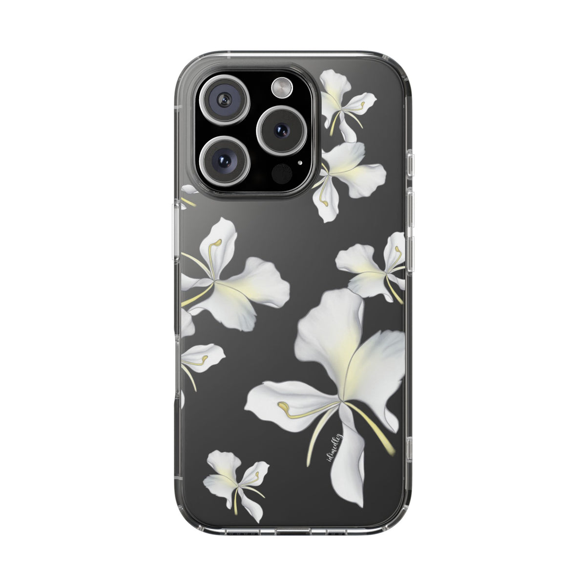 Awapuhi Butterfly Ginger Falling Flowers CLEAR Case
