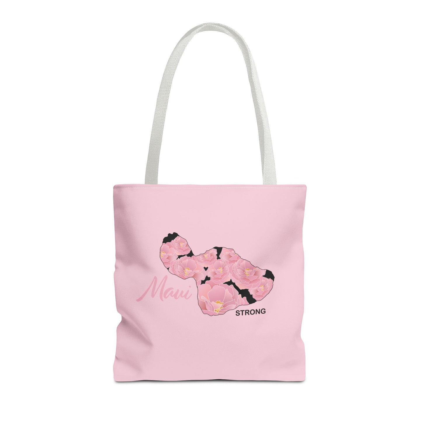 Tote bag- Maui Strong Lokelani Island Pink and Black, Proceeds Donated for Lahaina Wildfire Relief