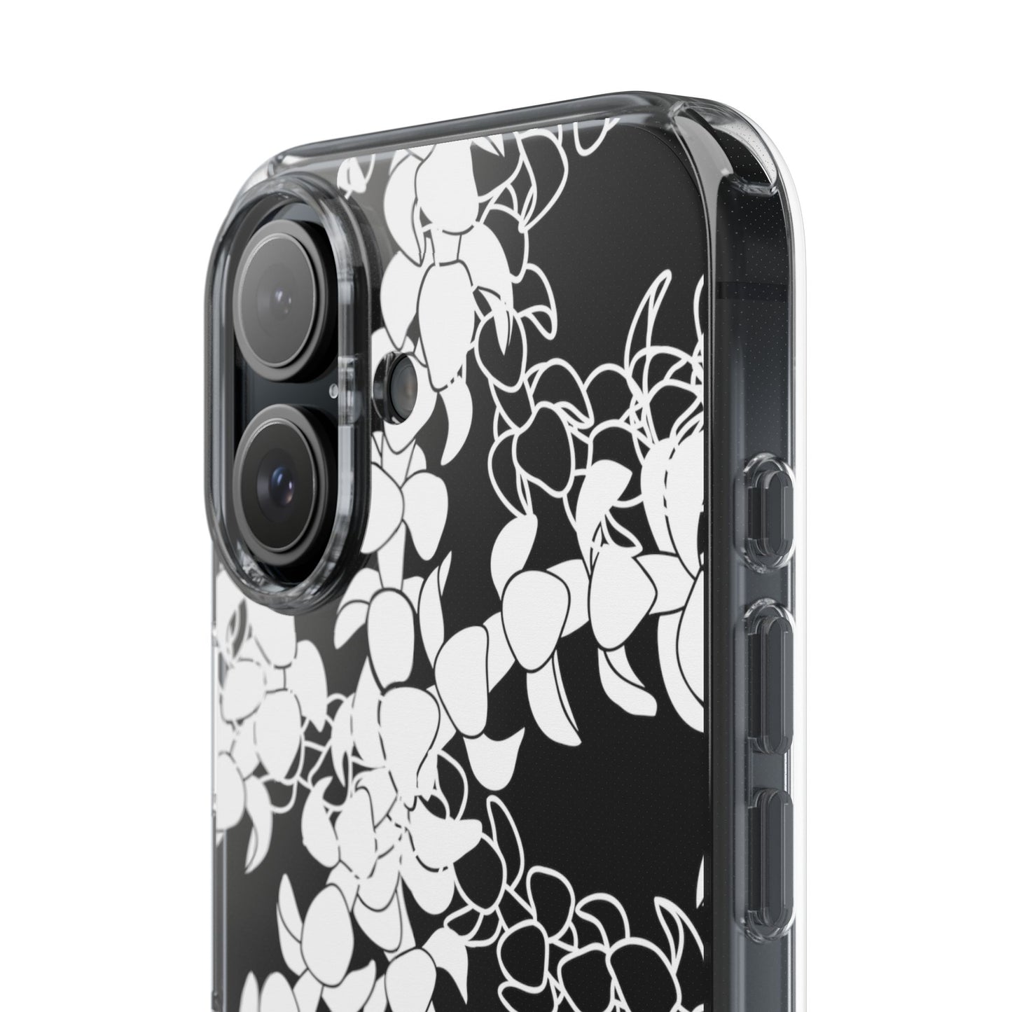 Puakenikeni Curvilinear Lei CLEAR Phone Case