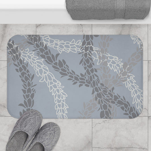 Bath Mat- Pikake Wishes (Gray)