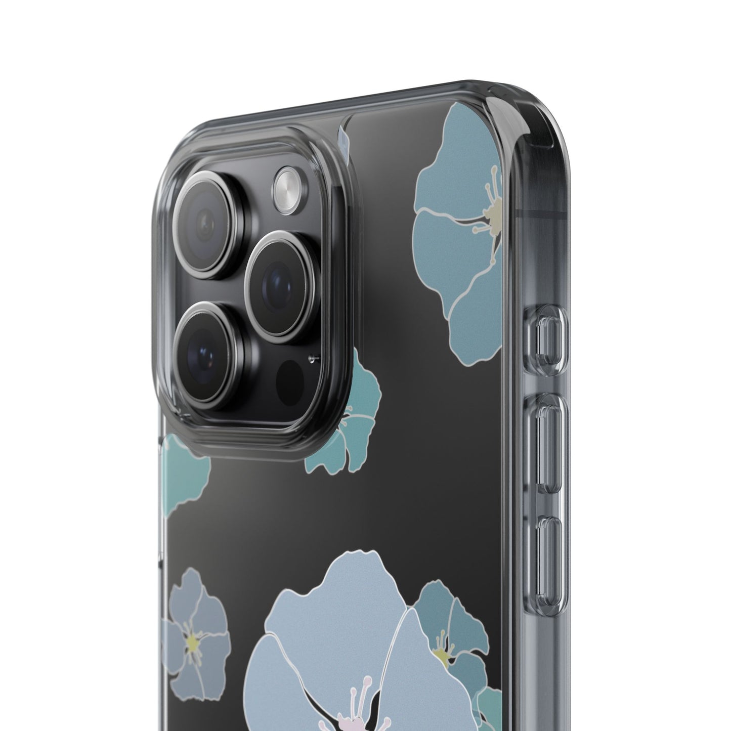 Ilima Flowers Blue CLEAR Case