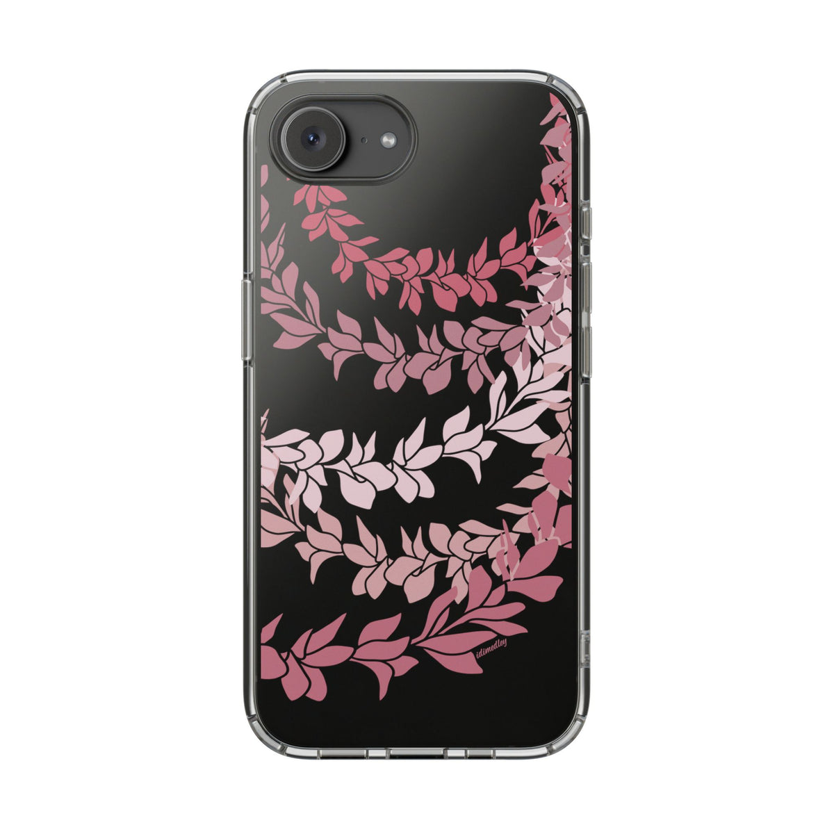 Plumeria Lei in Color Me Pinks CLEAR Case