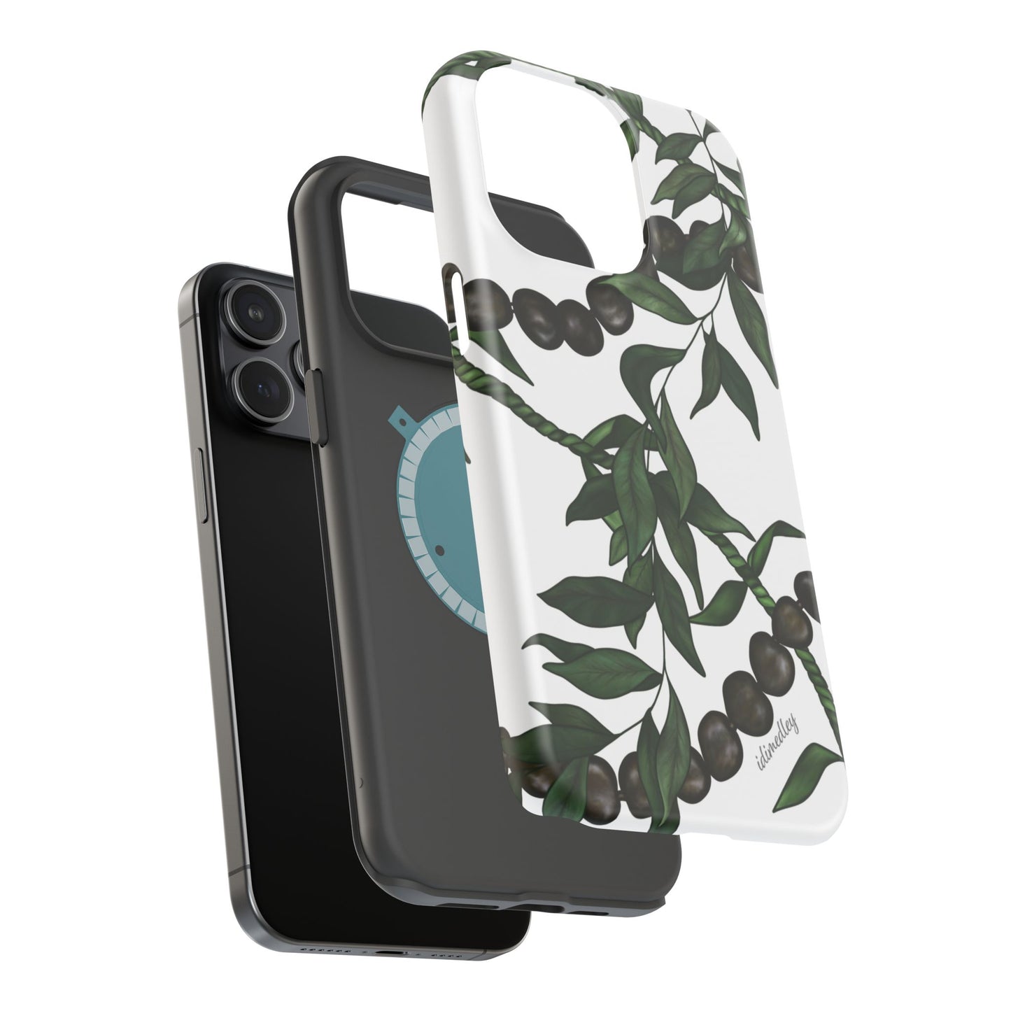 Kukui Nut, Maile, Ti Leaf Lei (White), MagSafe