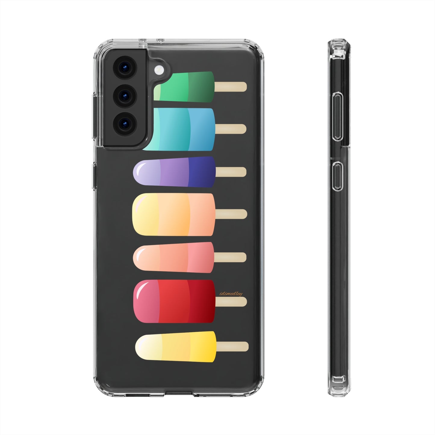 Rainbow Popsicles CLEAR Case