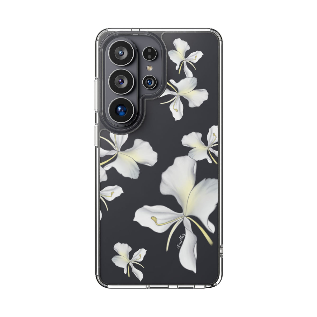 Awapuhi Butterfly Ginger Falling Flowers CLEAR Case