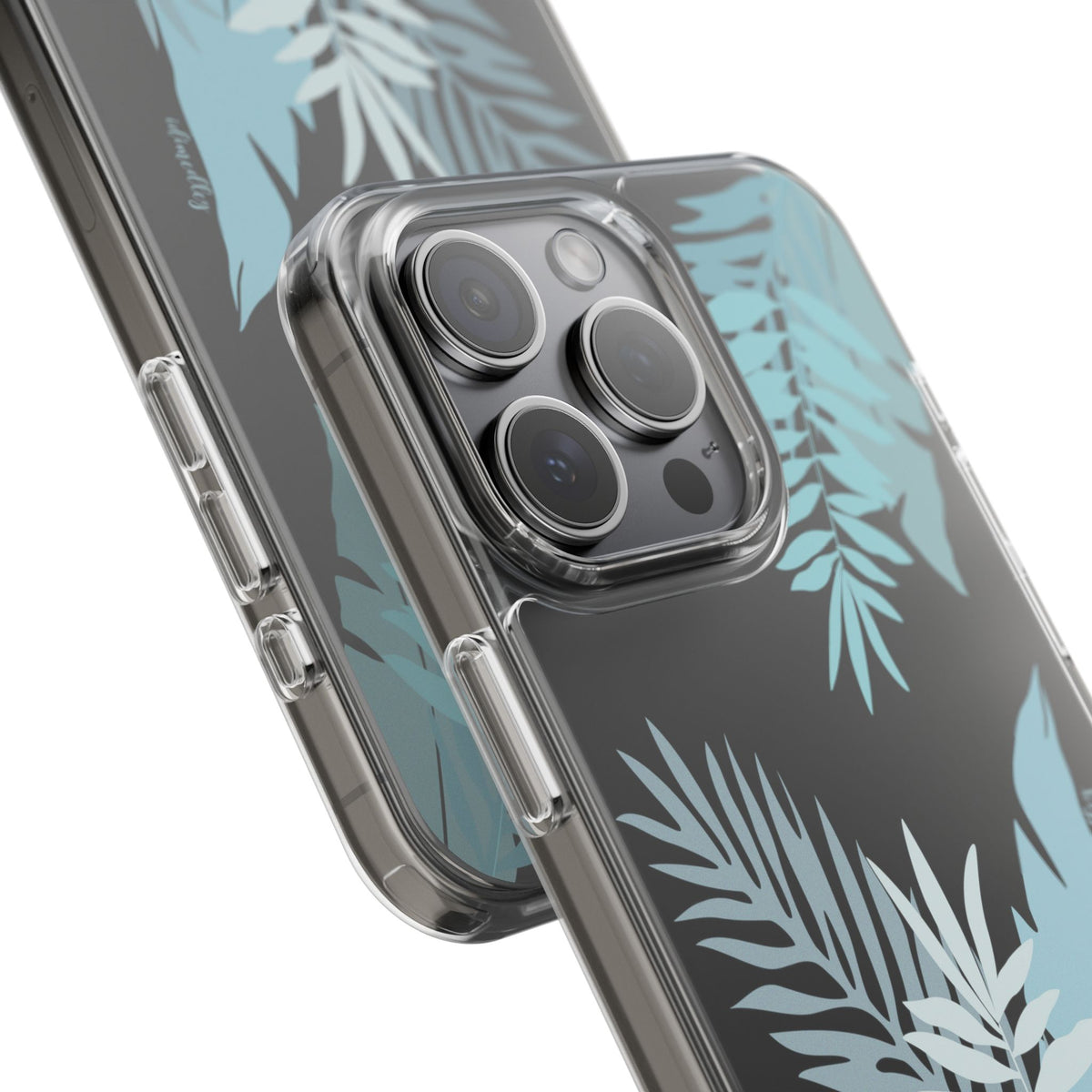 Whispering Leaves (Blue) CLEAR Case