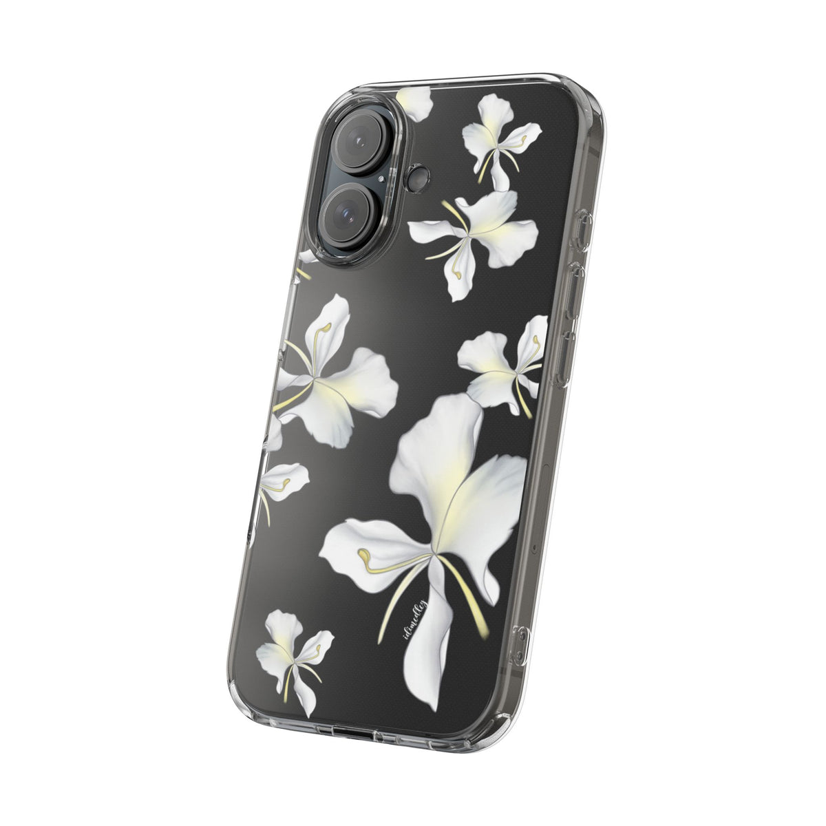 Awapuhi Butterfly Ginger Falling Flowers CLEAR Case