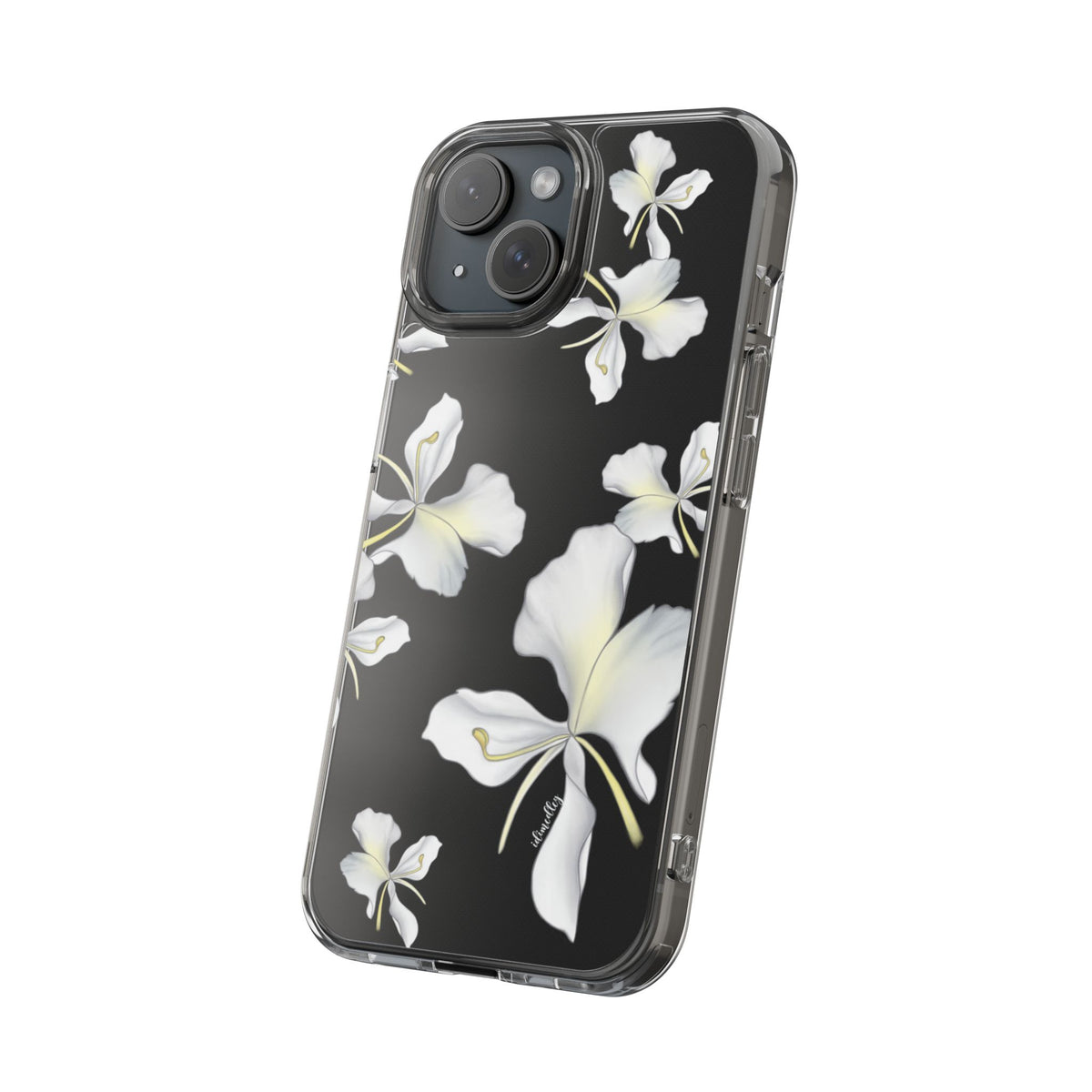 Awapuhi Butterfly Ginger Falling Flowers CLEAR Case