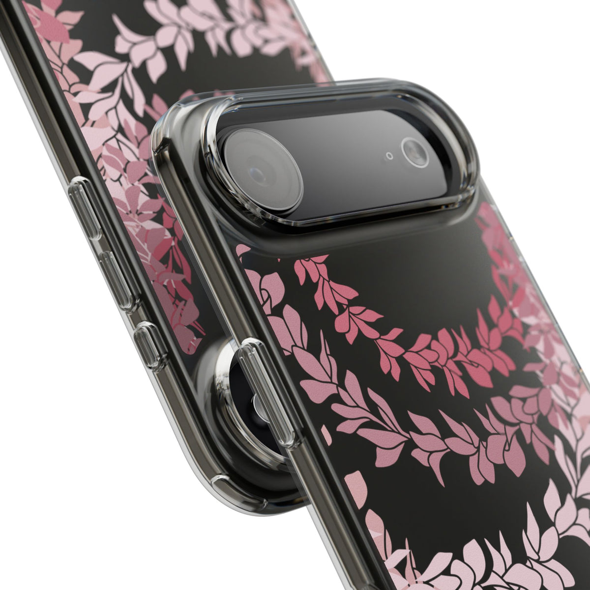 Plumeria Lei in Color Me Pinks CLEAR Case