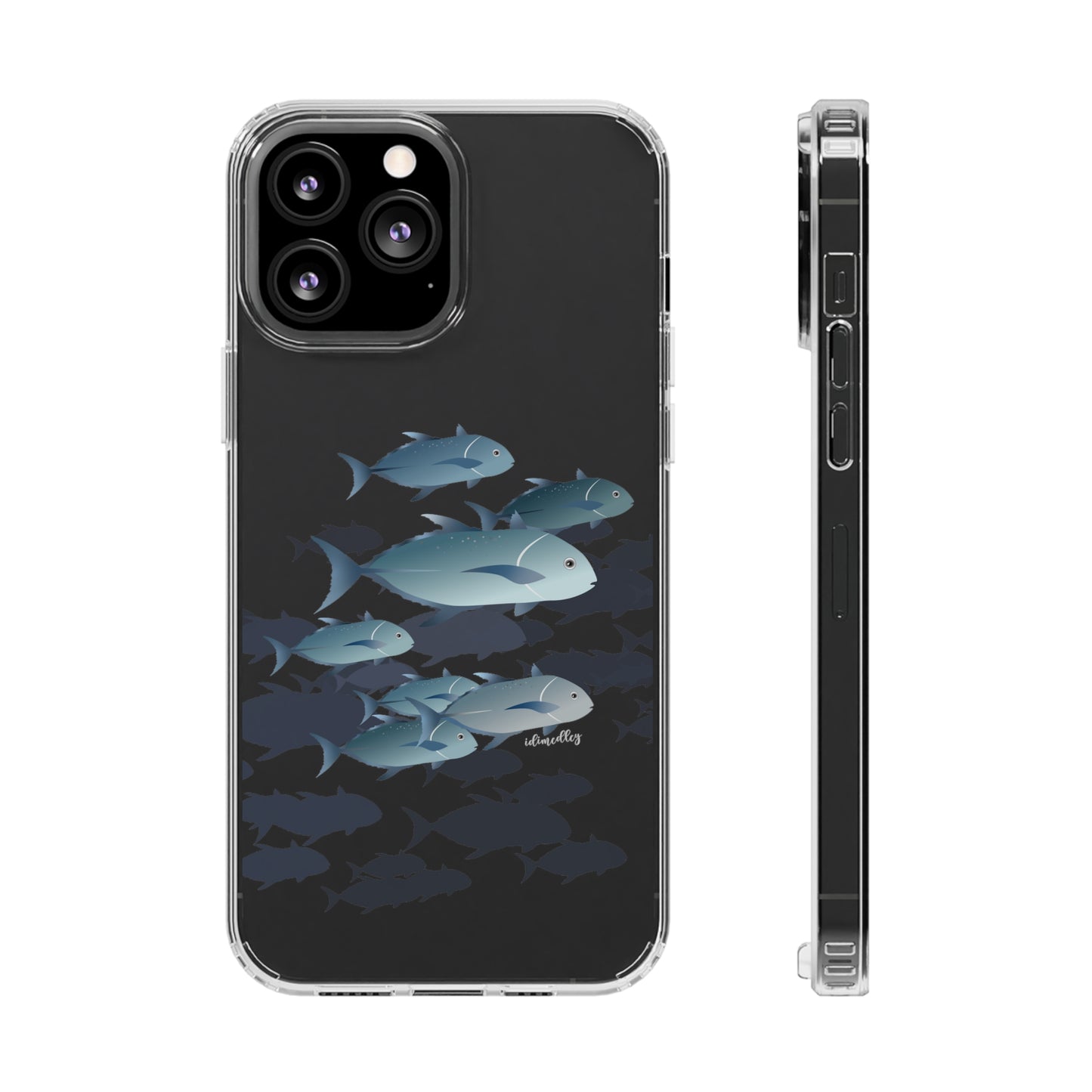 Ulua, Blue Trevally Fish CLEAR Case