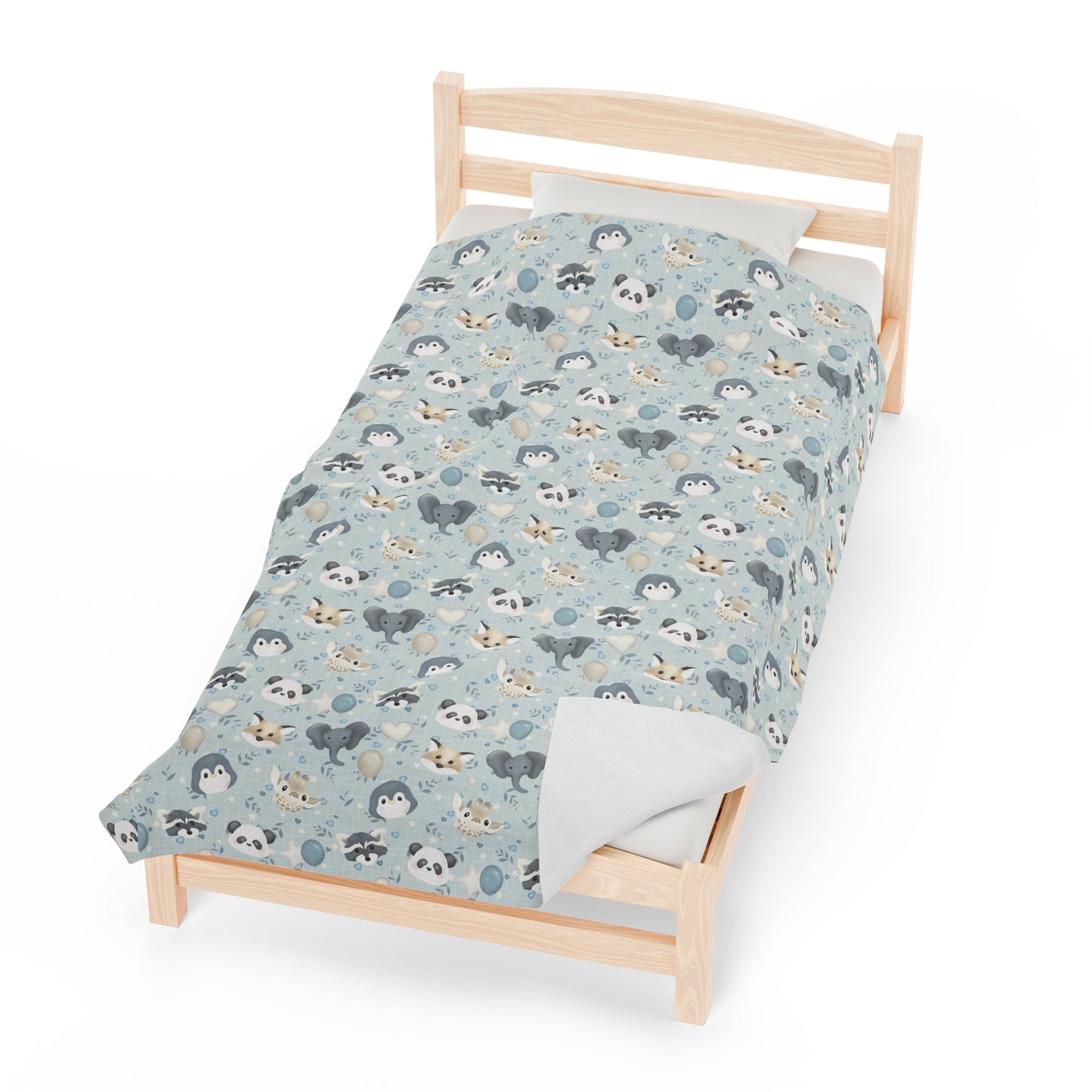 Incredibly Soft Blanket- Welcome Baby in Light Blue