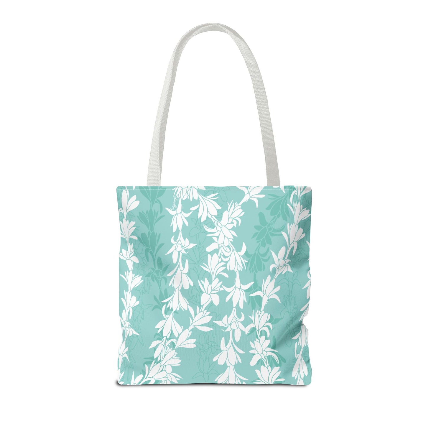 Tote bag- Tuberoses for Nohea (Seafoam)