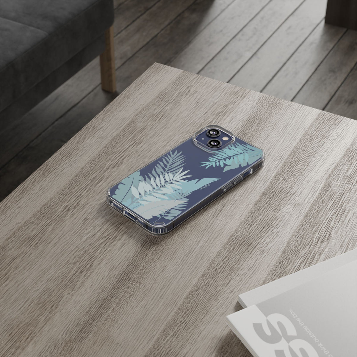Whispering Leaves (Blue) CLEAR Case