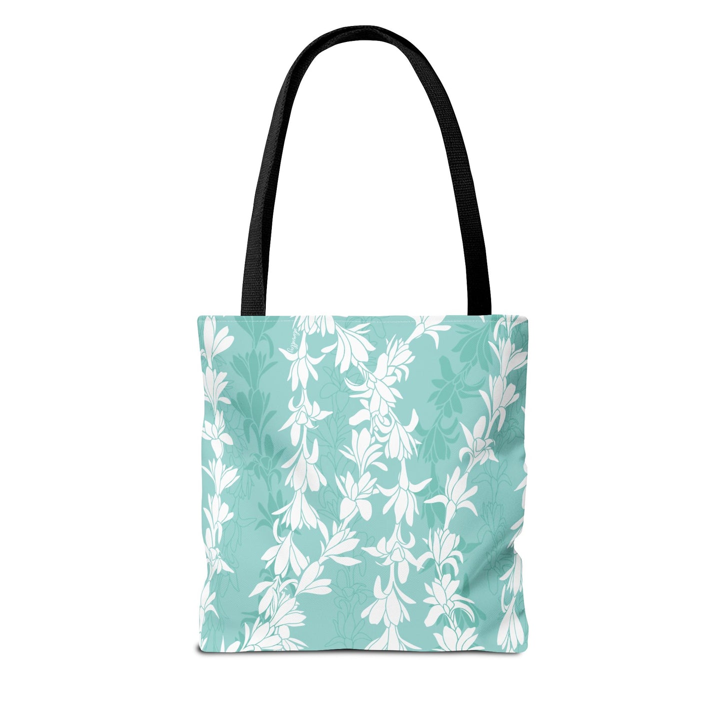 Tote bag- Tuberoses for Nohea (Seafoam)