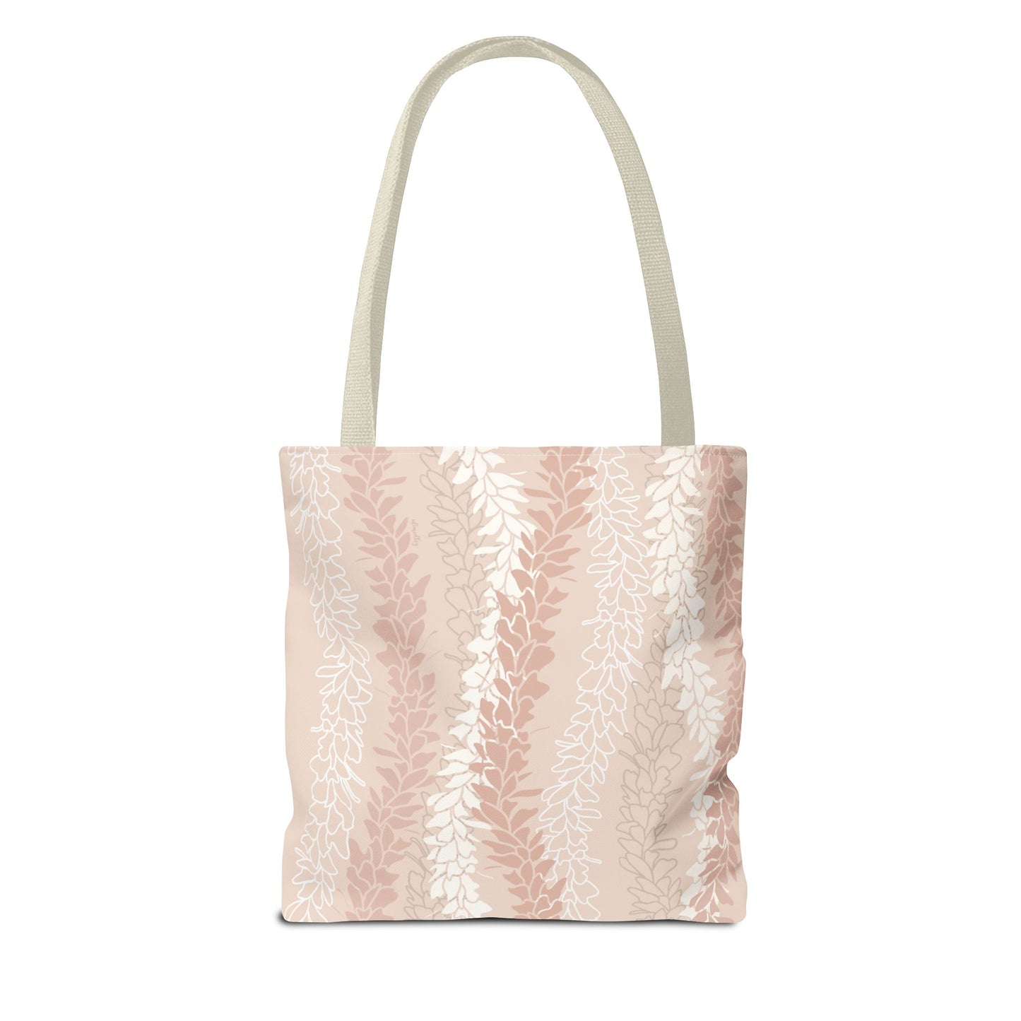 Tote bag- White Ginger Kisses in Peach