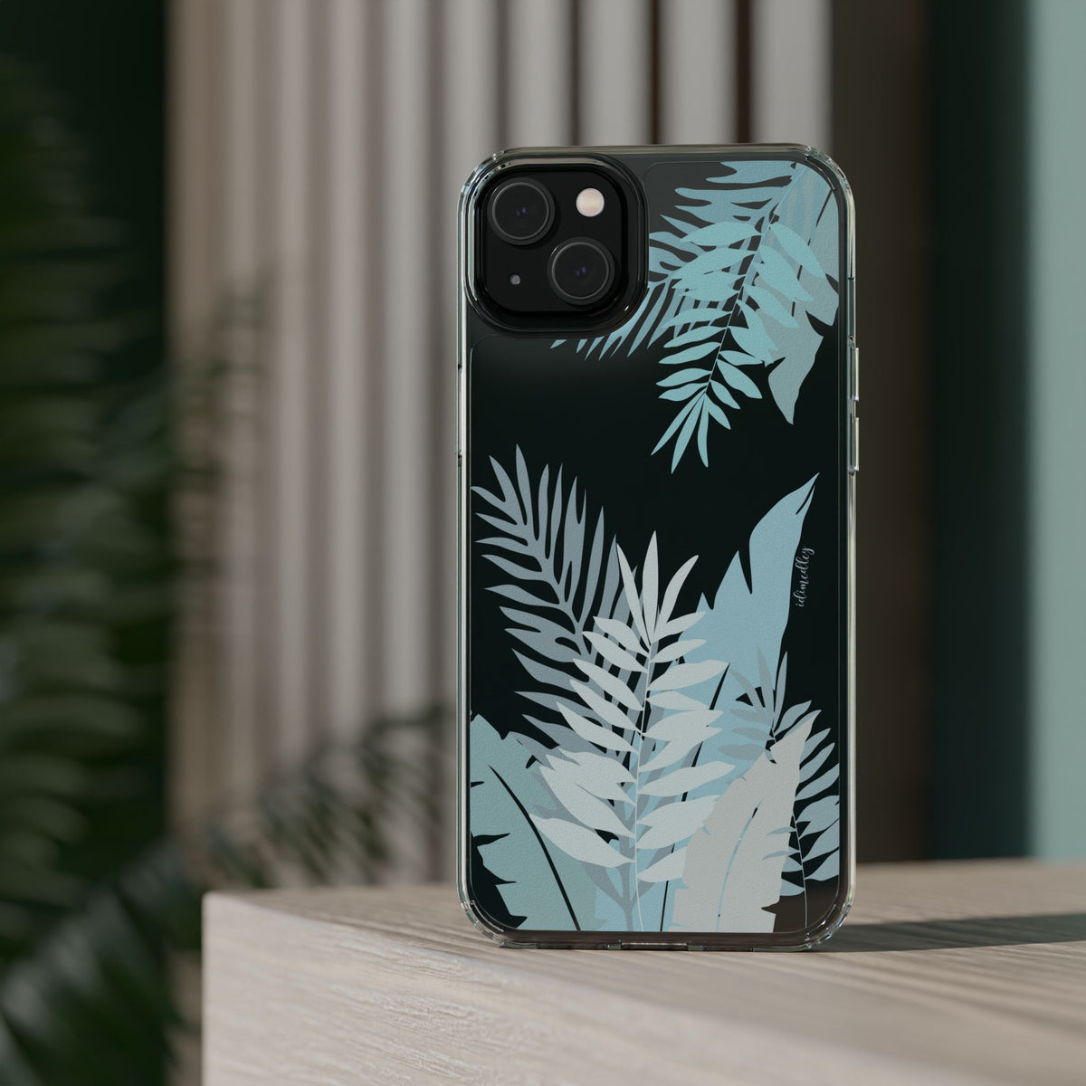 Whispering Leaves (Blue) CLEAR Case