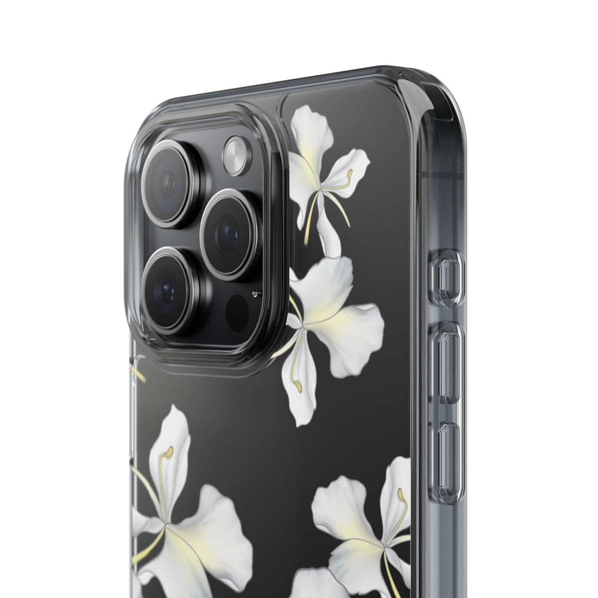 Awapuhi Butterfly Ginger Falling Flowers CLEAR Case