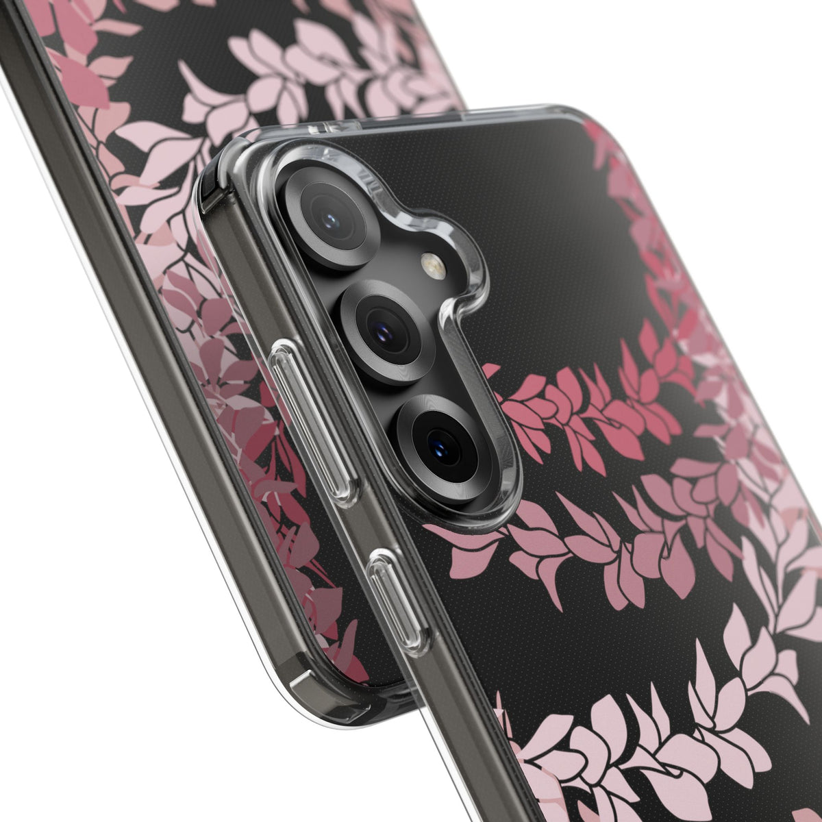 Plumeria Lei in Color Me Pinks CLEAR Case