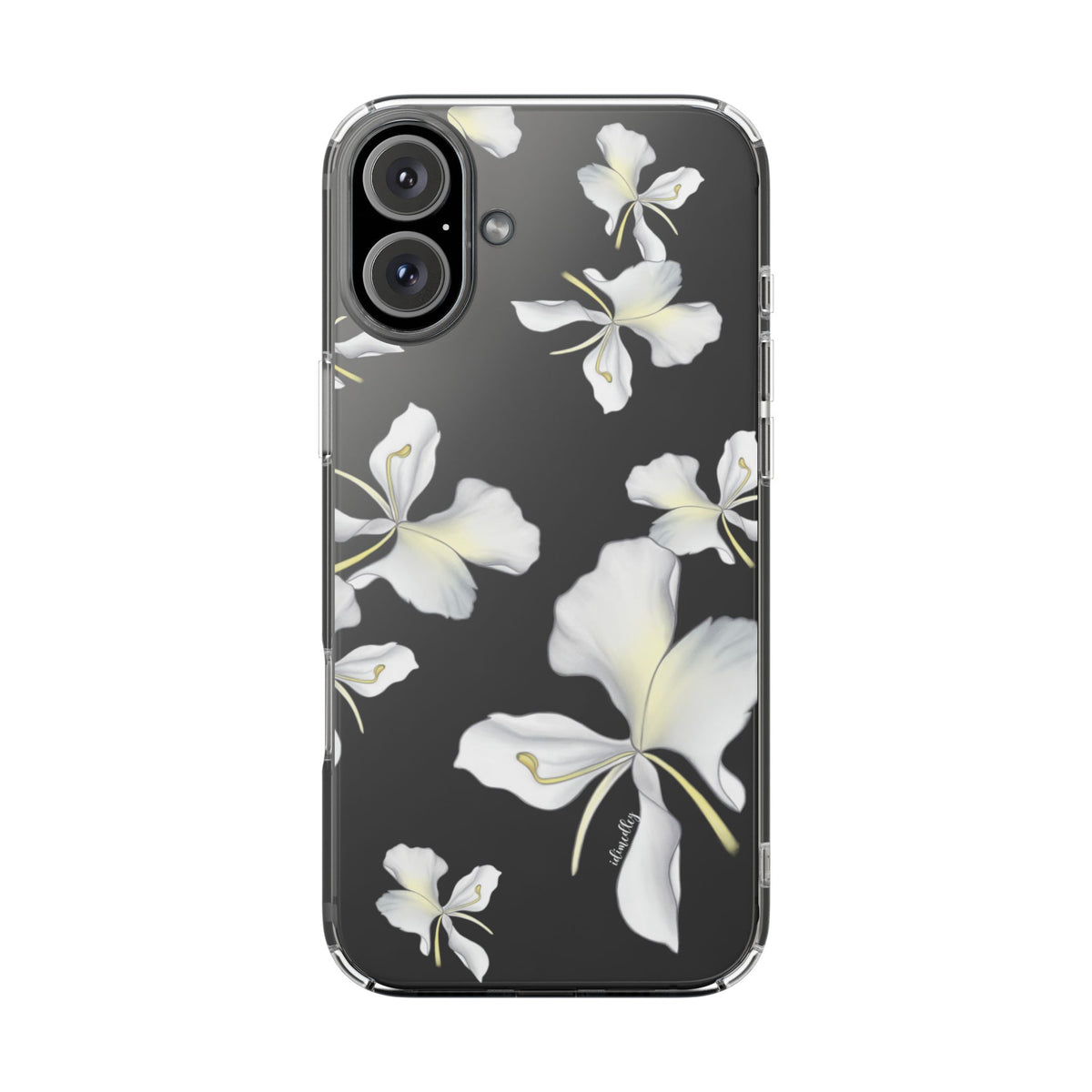 Awapuhi Butterfly Ginger Falling Flowers CLEAR Case