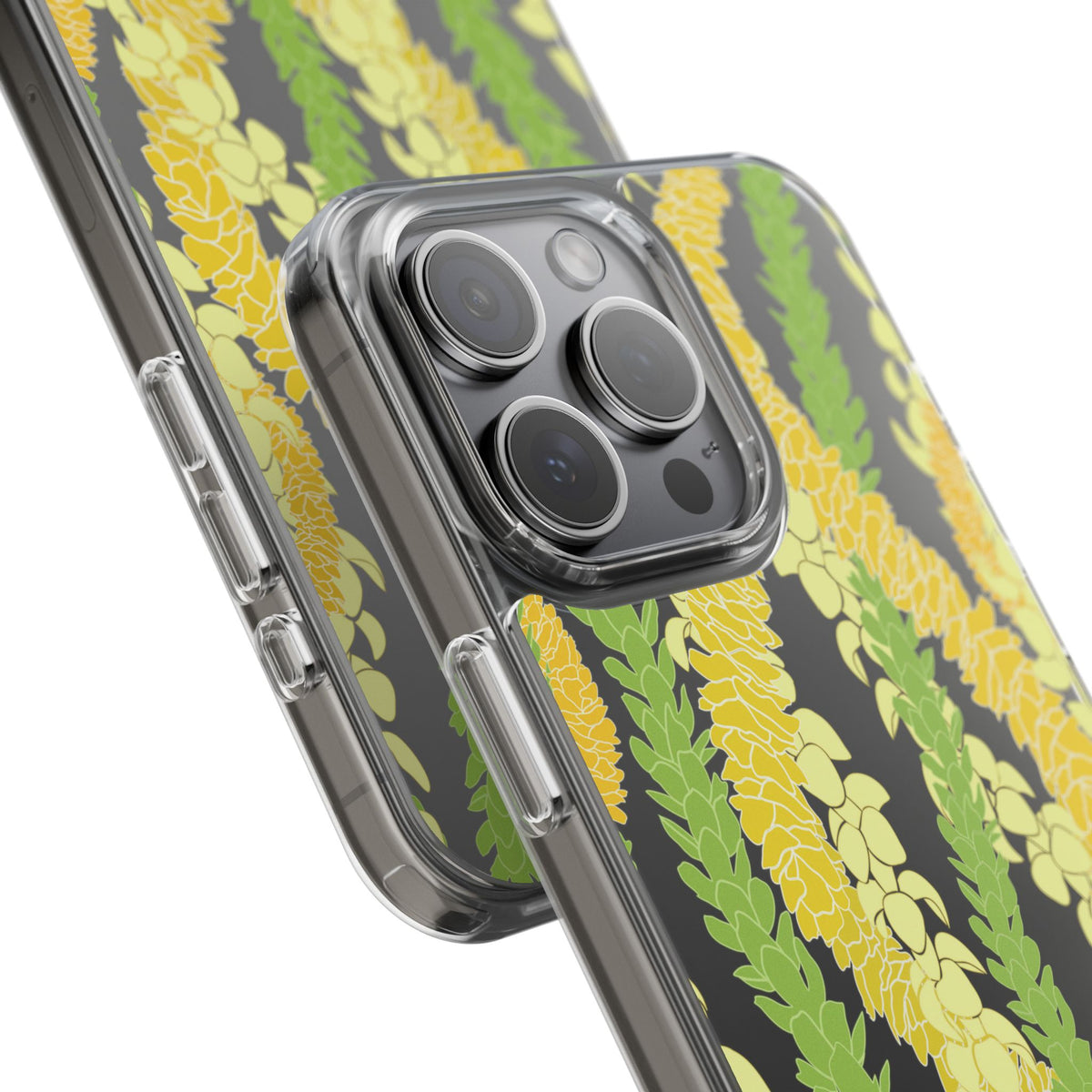 Triple Strand Ilima, Pakalana and Puakenikeni Lei CLEAR Case