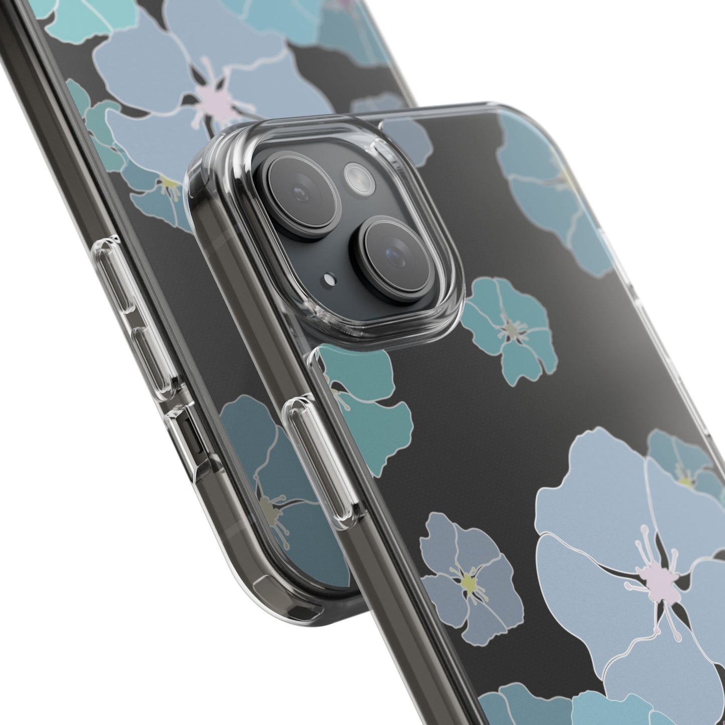 Ilima Flowers Blue CLEAR Case