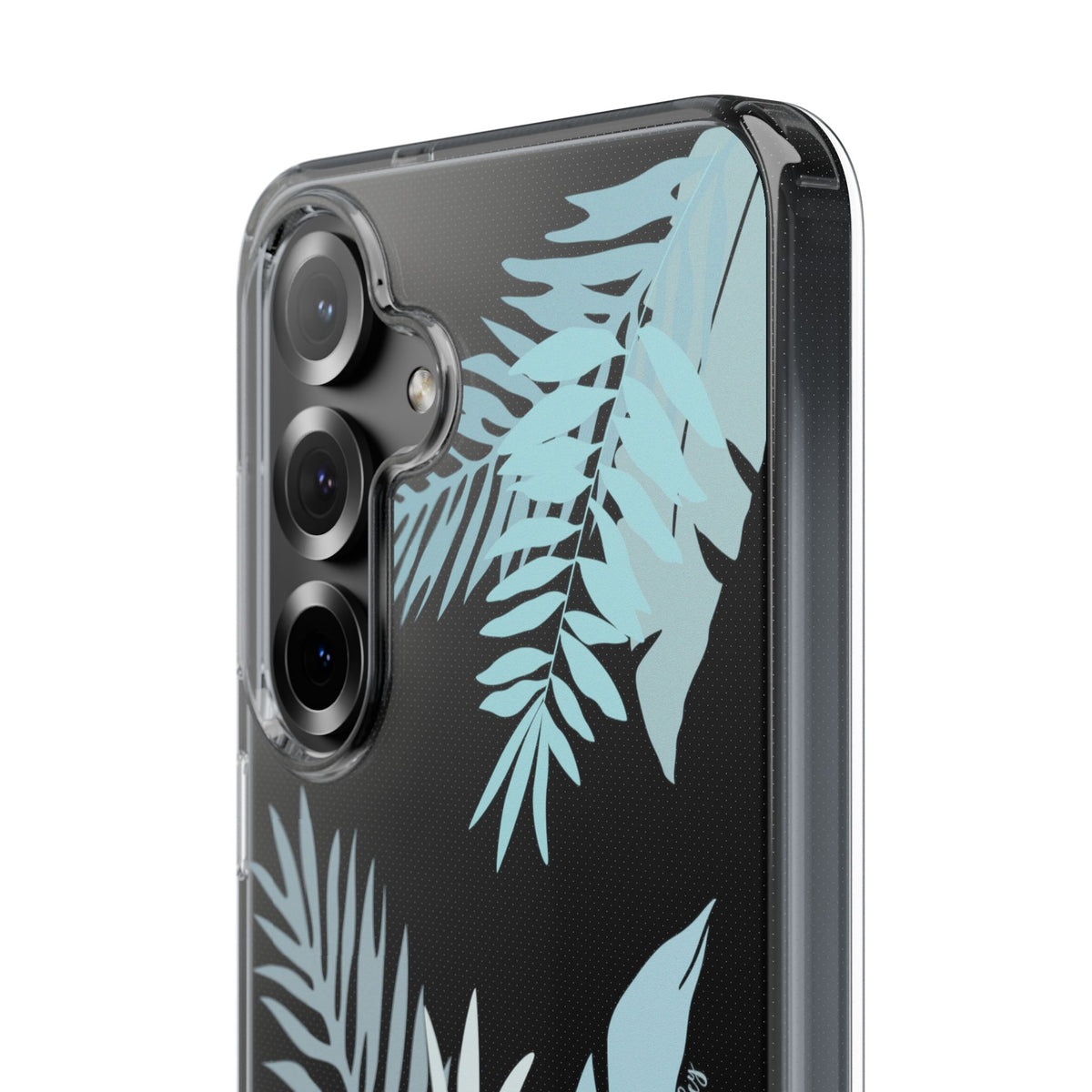 Whispering Leaves (Blue) CLEAR Case
