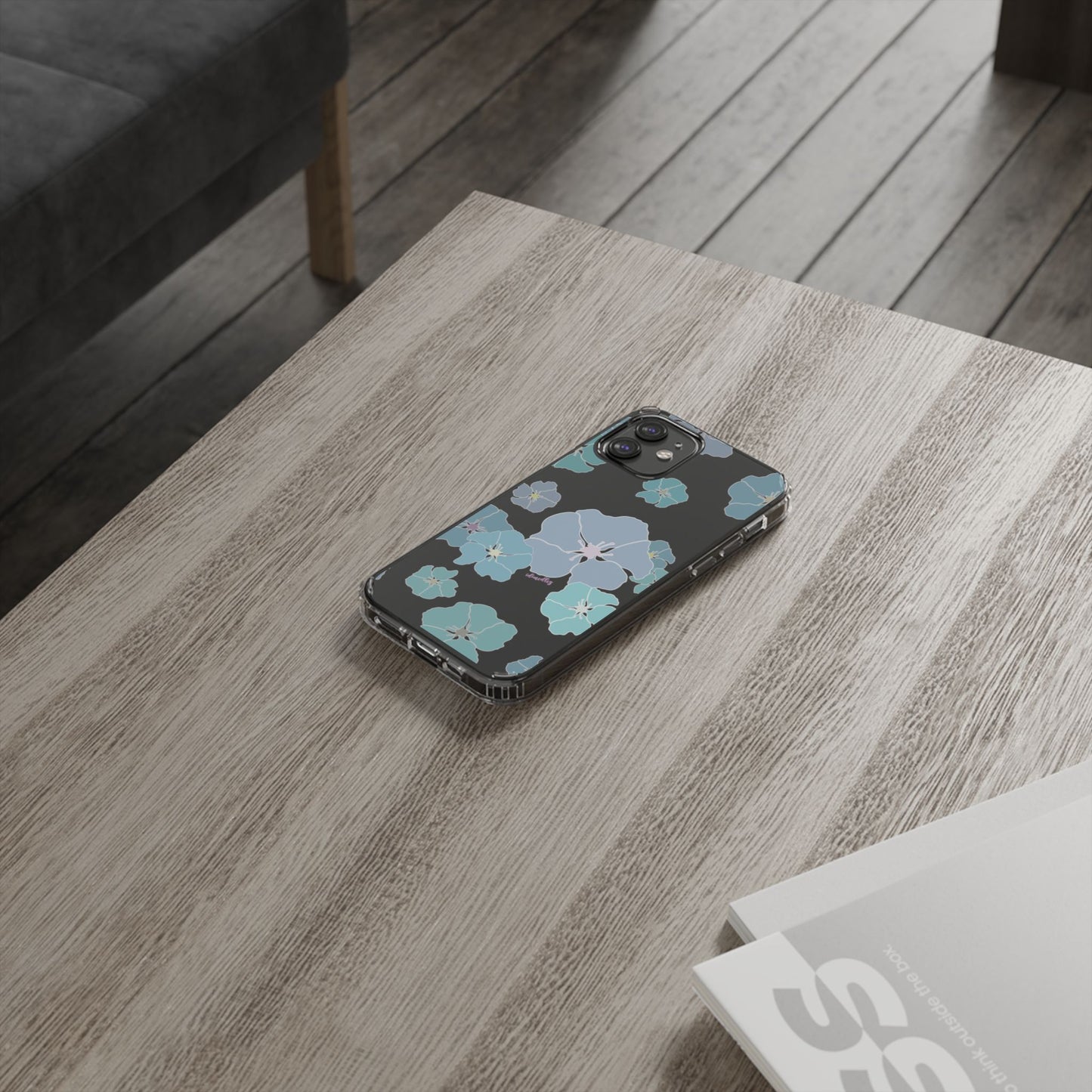 Ilima Flowers Blue CLEAR Case