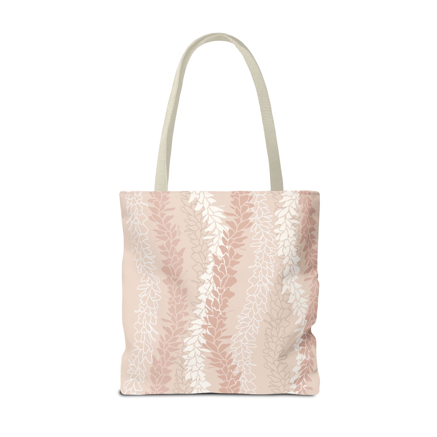 Tote bag- White Ginger Kisses in Peach