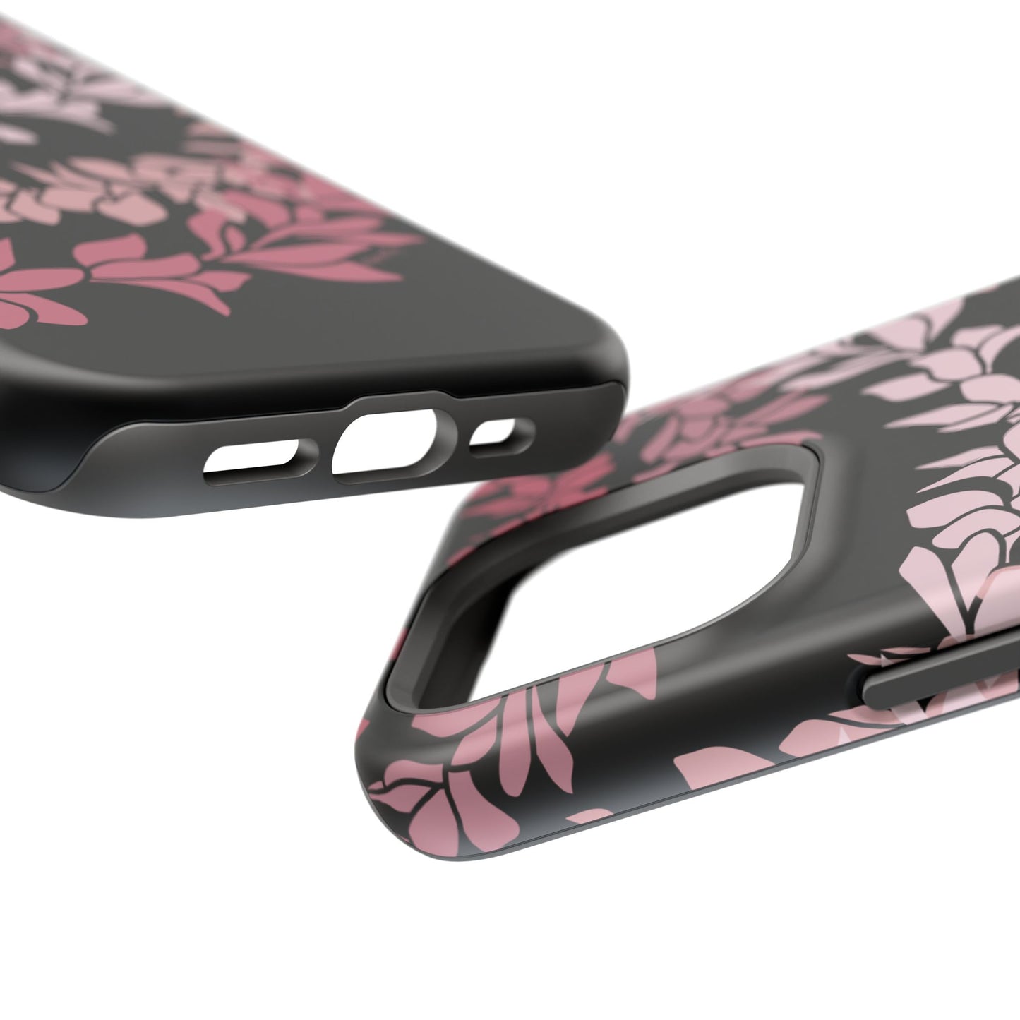 Plumeria Leis in Color Me Pinks (Black)