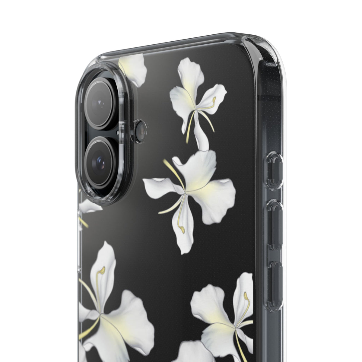 Awapuhi Butterfly Ginger Falling Flowers CLEAR Case