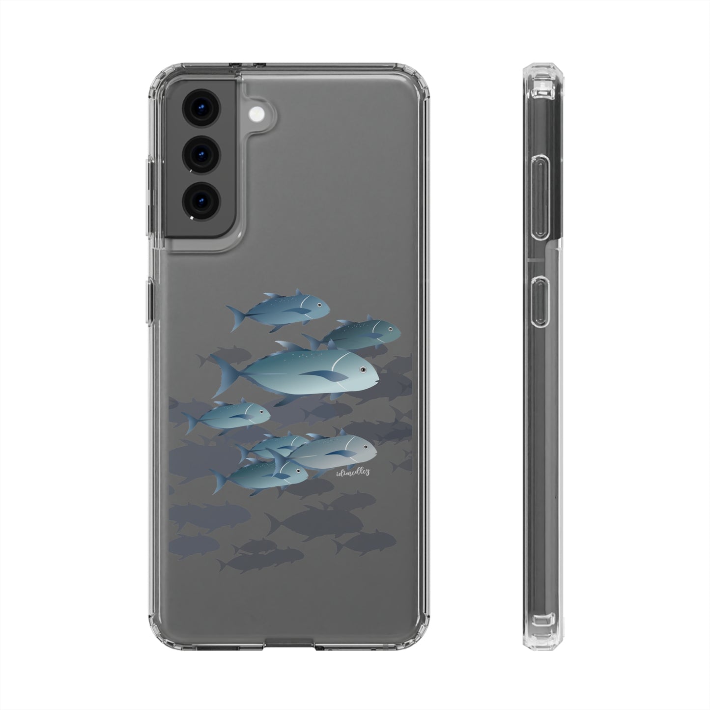 Ulua, Blue Trevally Fish CLEAR Case