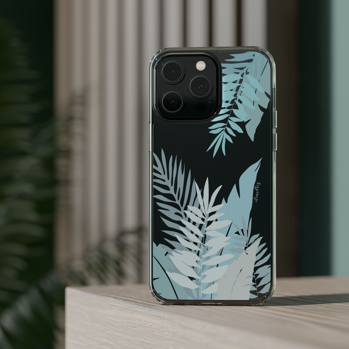 Whispering Leaves (Blue) CLEAR Case