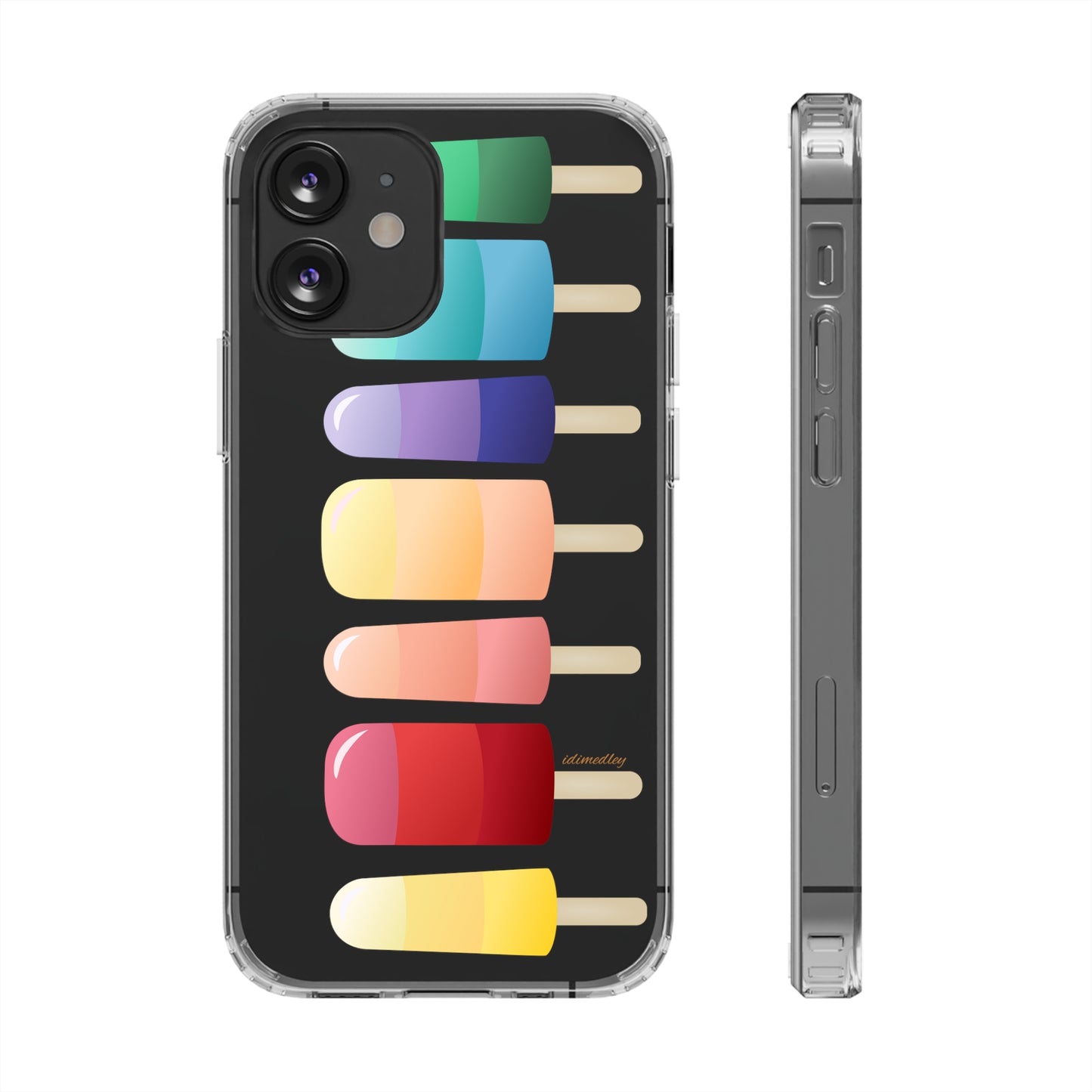 Rainbow Popsicles CLEAR Case