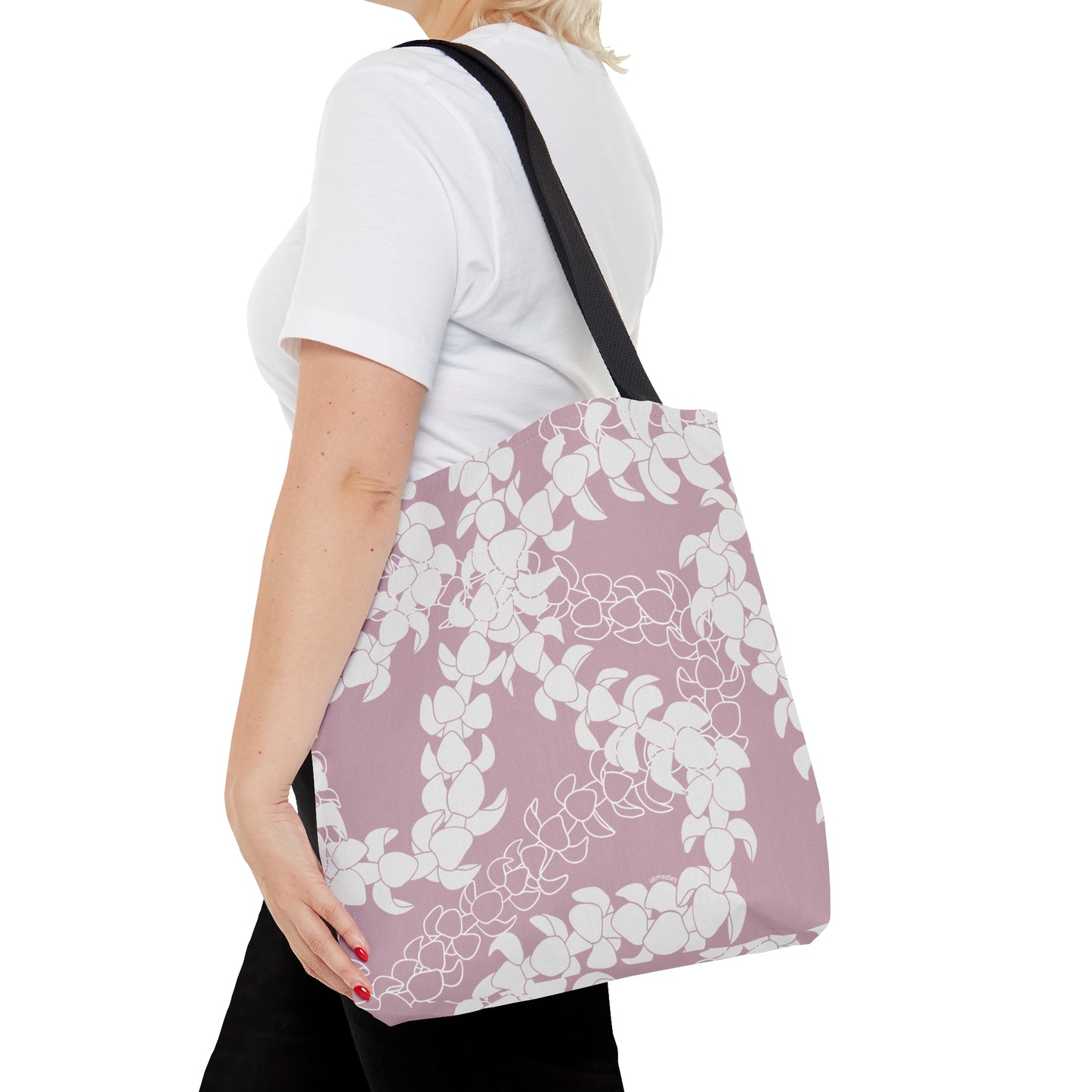 Tote Bag- Puakenikeni Lei (Rosey Pink)