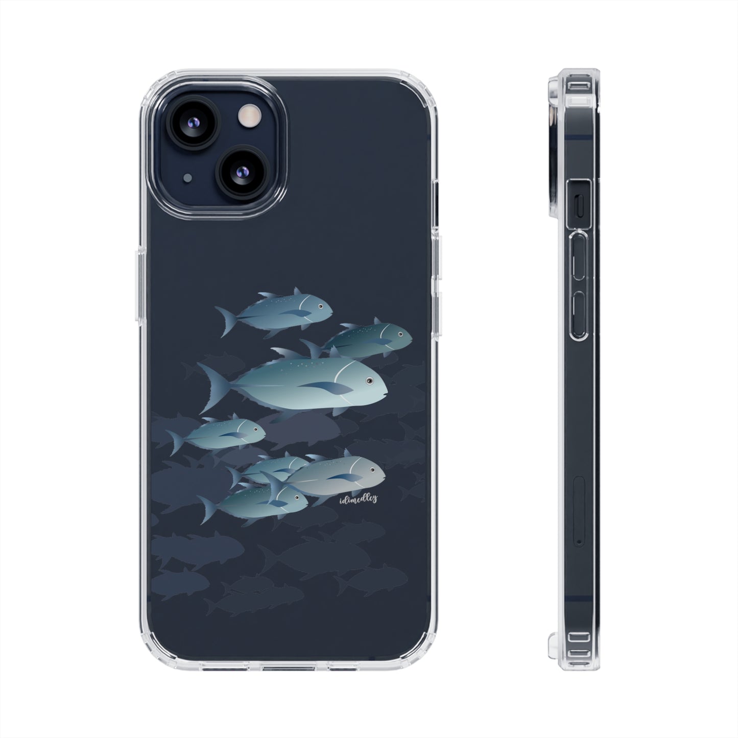 Ulua, Blue Trevally Fish CLEAR Case