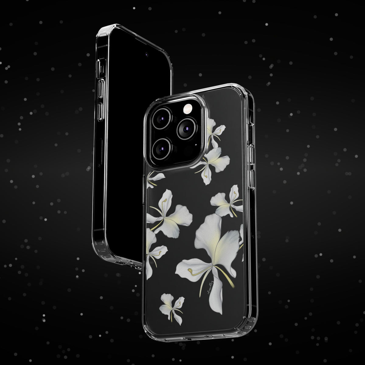 Awapuhi Butterfly Ginger Falling Flowers CLEAR Case