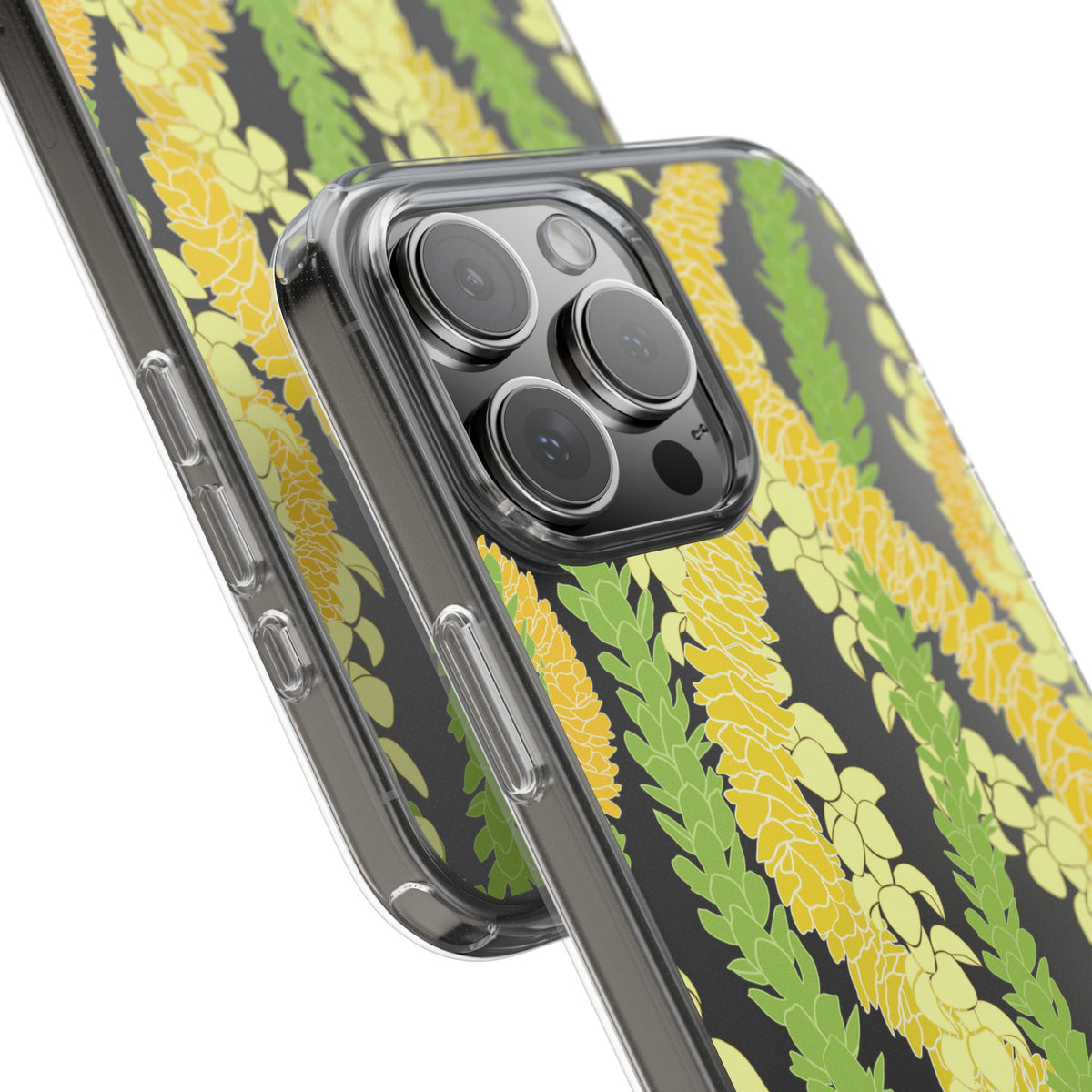 Triple Strand Ilima, Pakalana and Puakenikeni Lei CLEAR Case