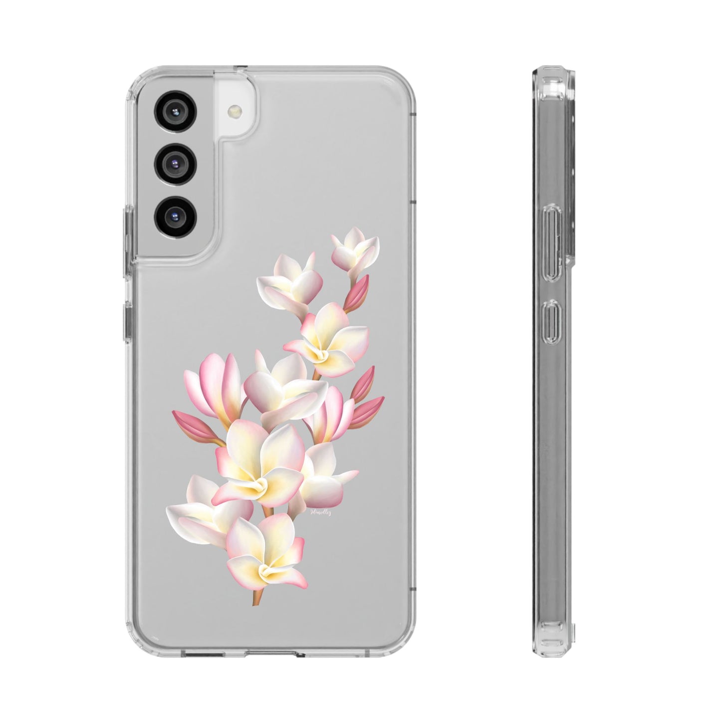 Pink Plumeria Cluster CLEAR Case