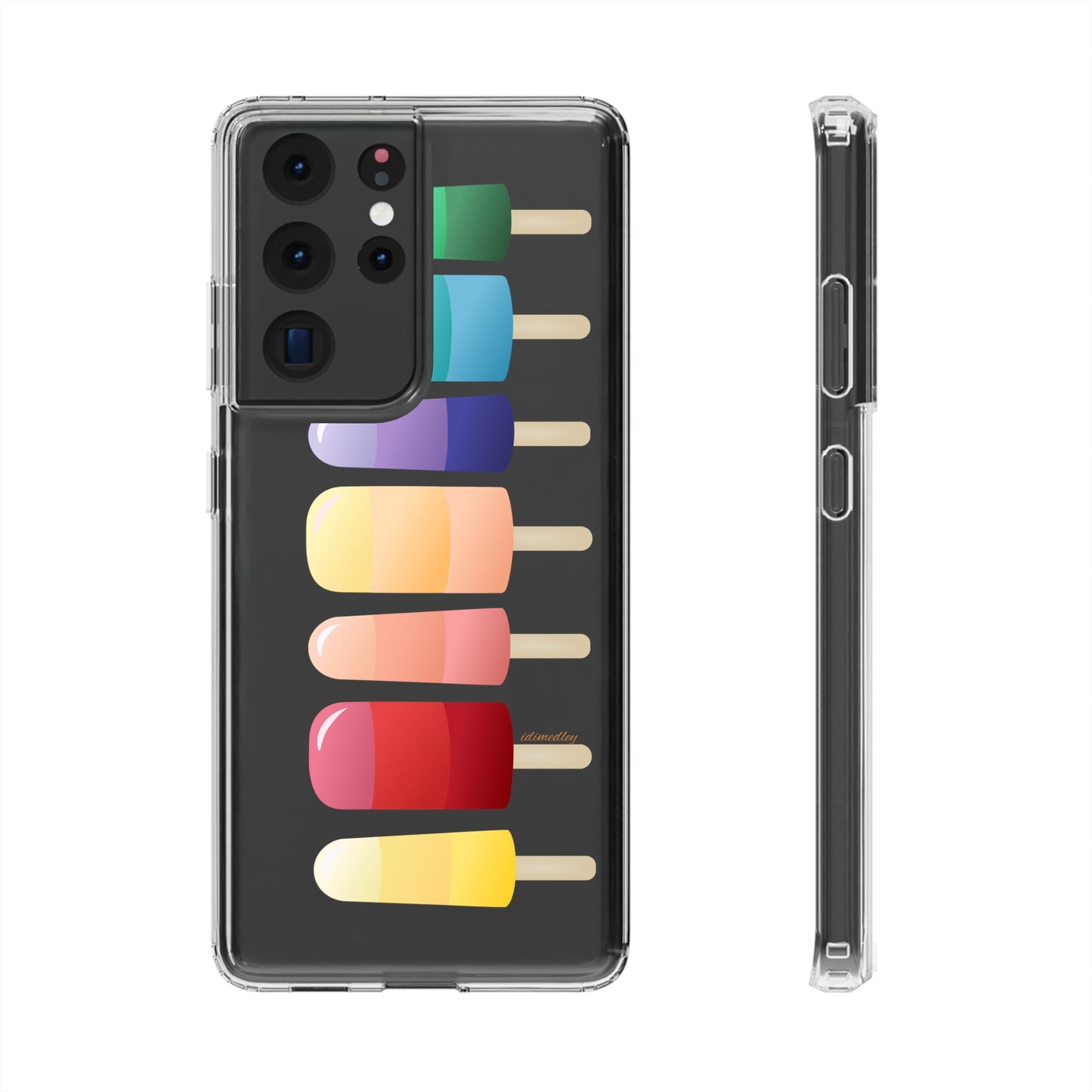 Rainbow Popsicles CLEAR Case