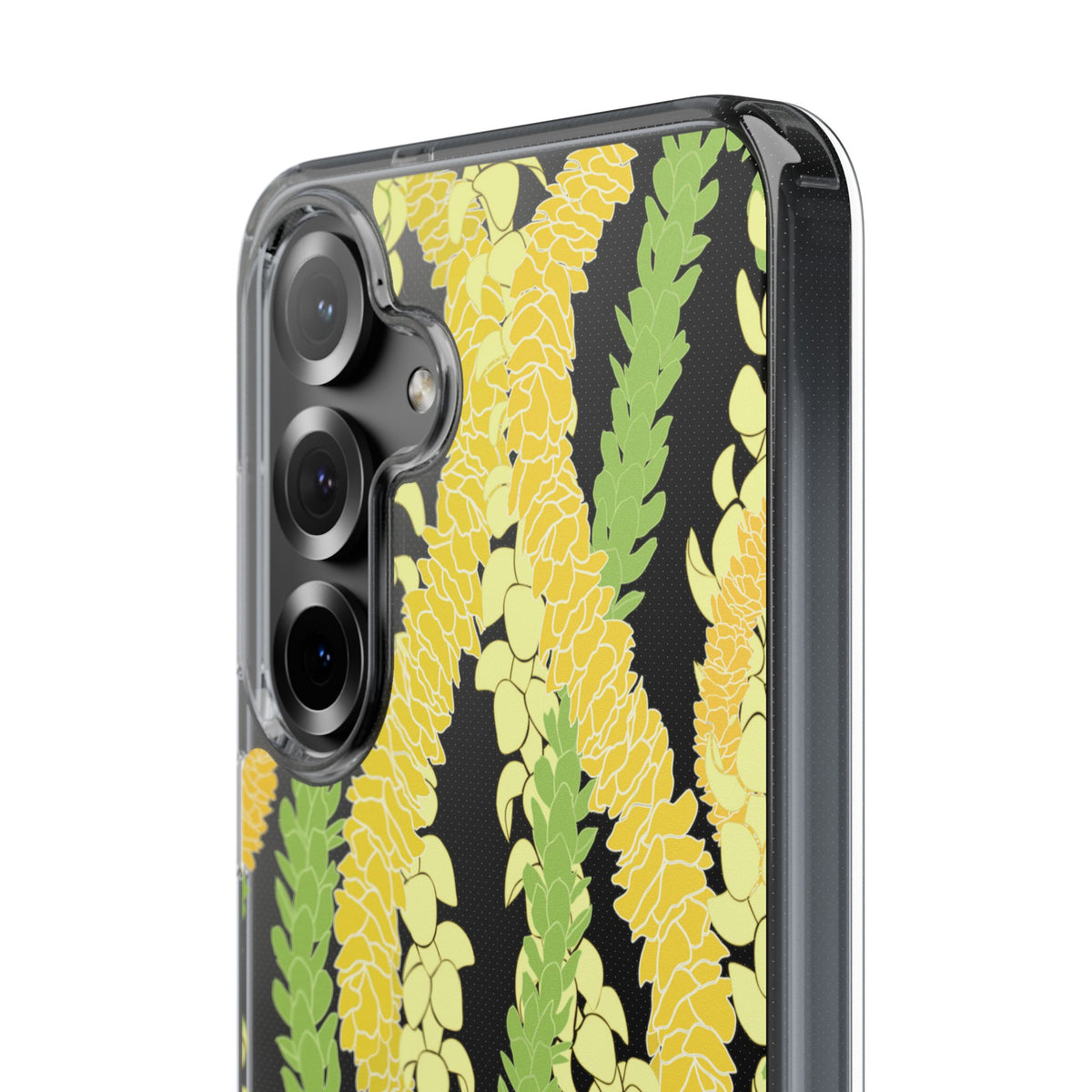 Triple Strand Ilima, Pakalana and Puakenikeni Lei CLEAR Case