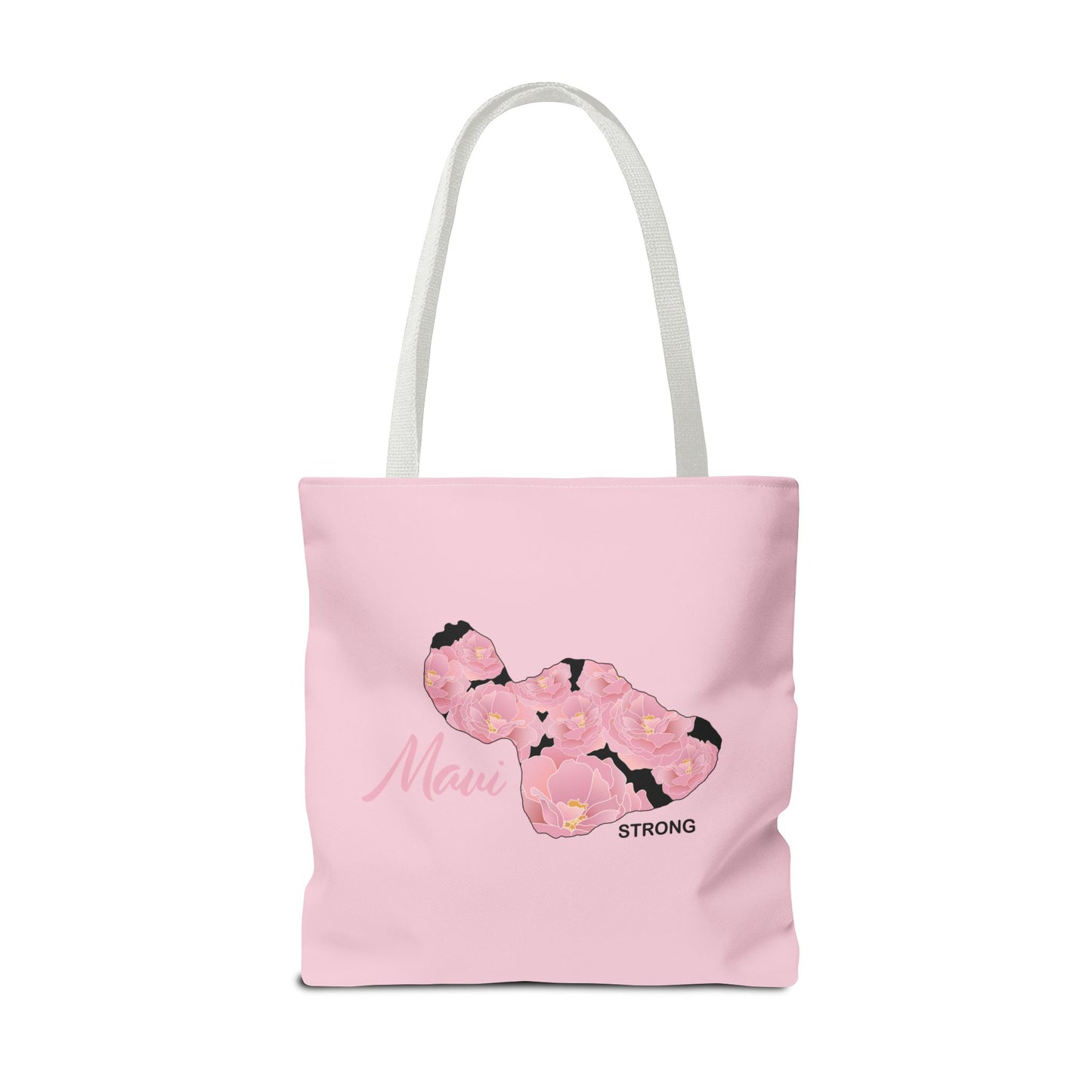 Tote bag- Maui Strong Lokelani Island Pink and Black, Proceeds Donated for Lahaina Wildfire Relief