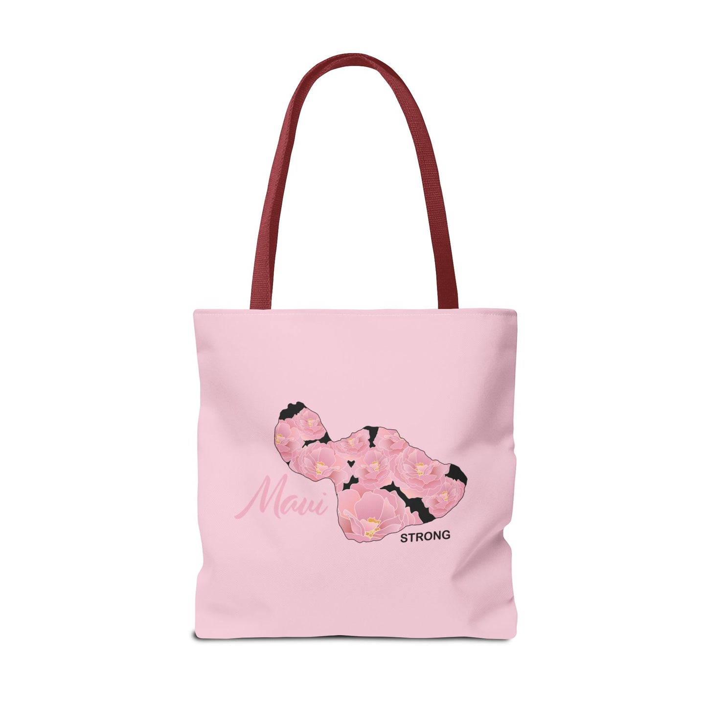 Tote bag- Maui Strong Lokelani Island Pink and Black, Proceeds Donated for Lahaina Wildfire Relief