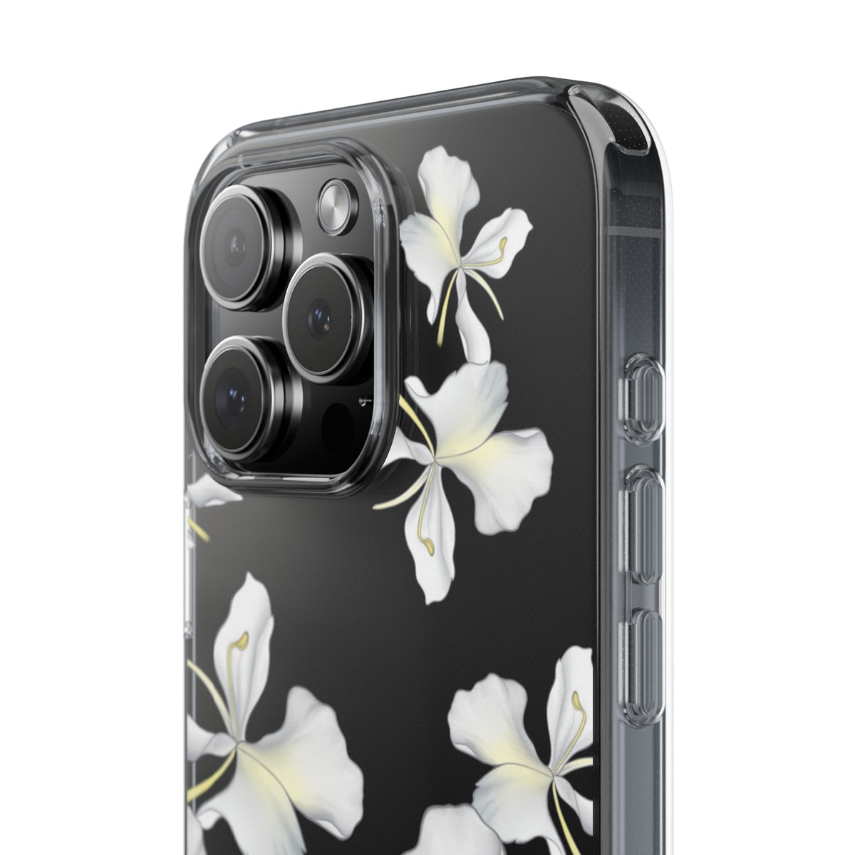 Awapuhi Butterfly Ginger Falling Flowers CLEAR Case