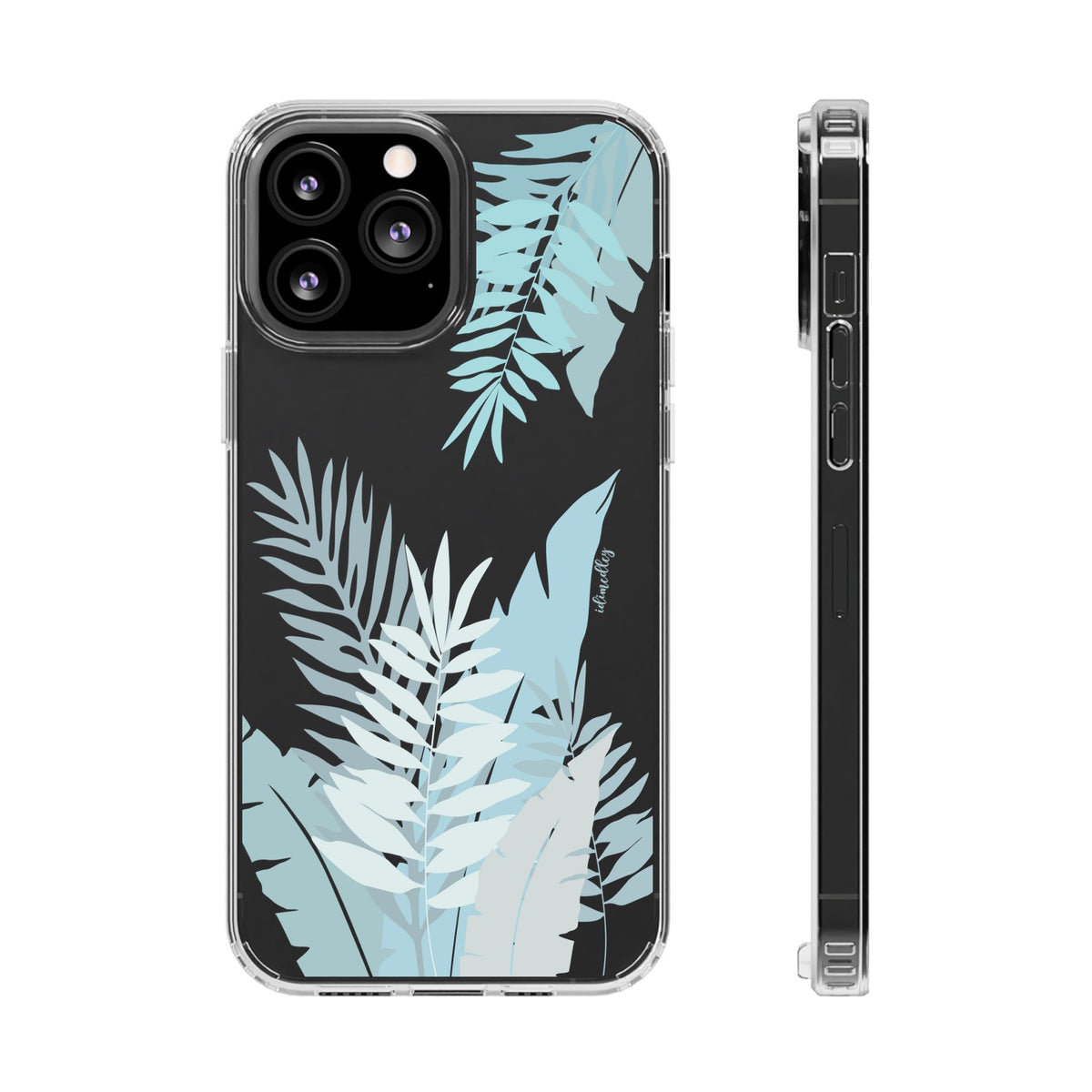 Whispering Leaves (Blue) CLEAR Case
