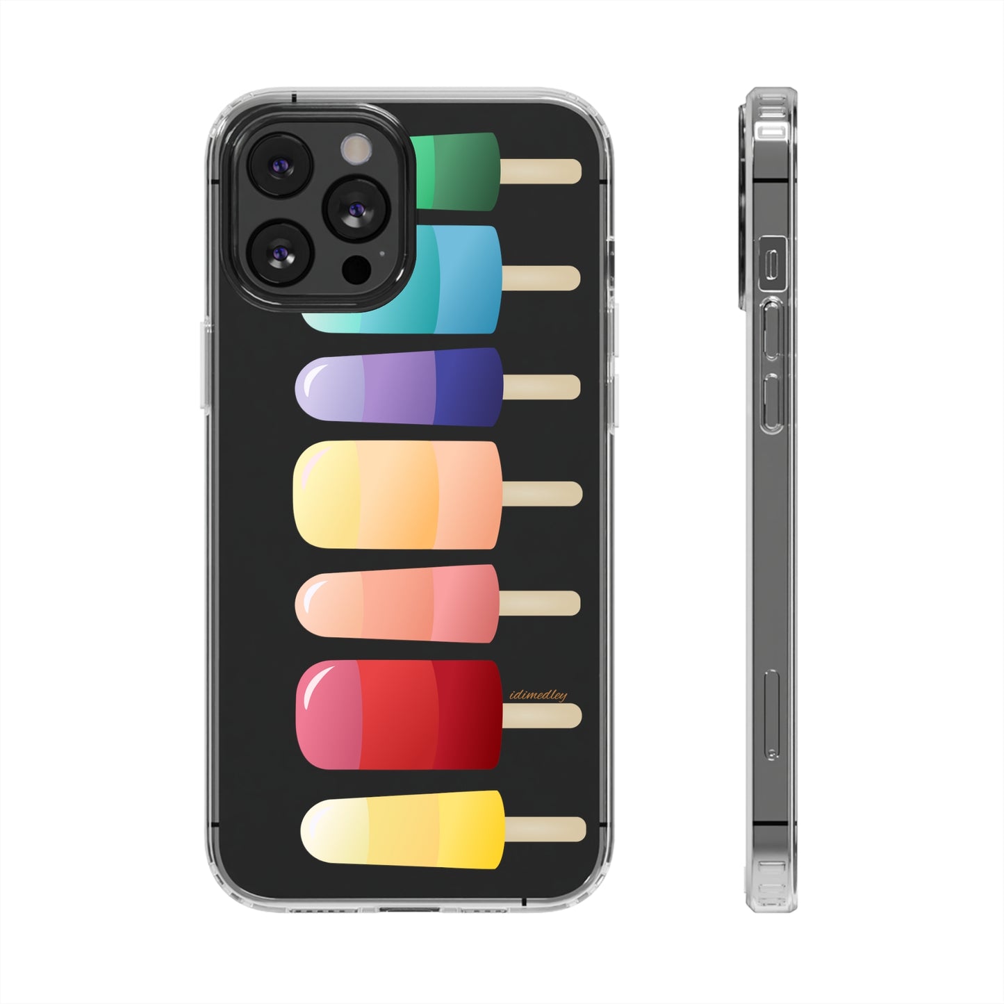 Rainbow Popsicles CLEAR Case