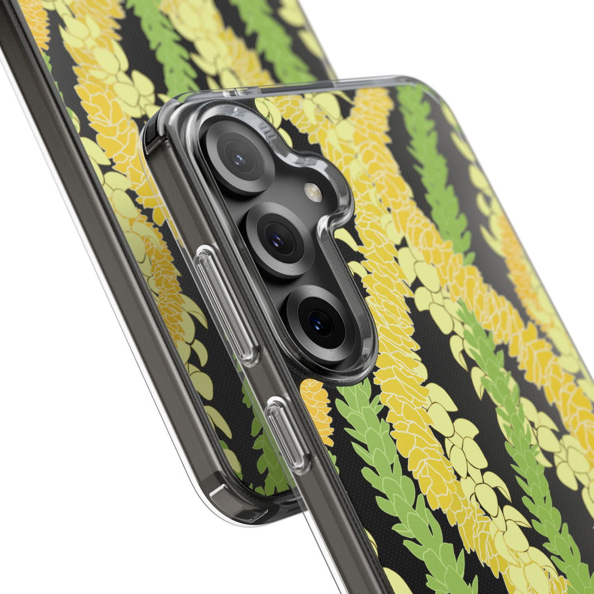 Triple Strand Ilima, Pakalana and Puakenikeni Lei CLEAR Case